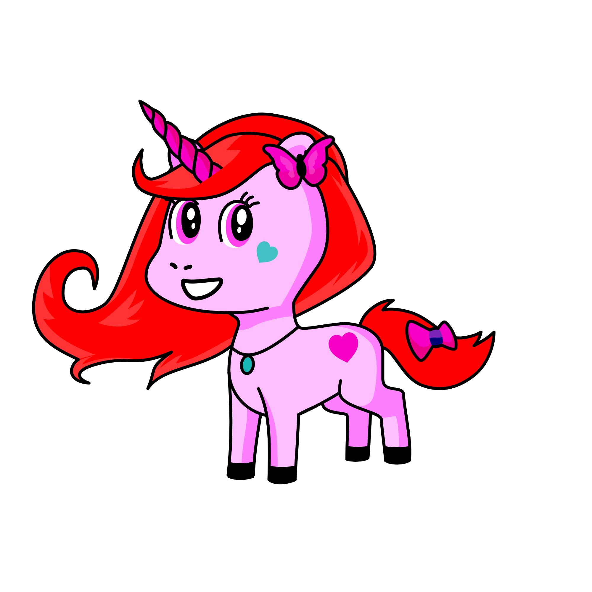 Rainbow, the unicorn