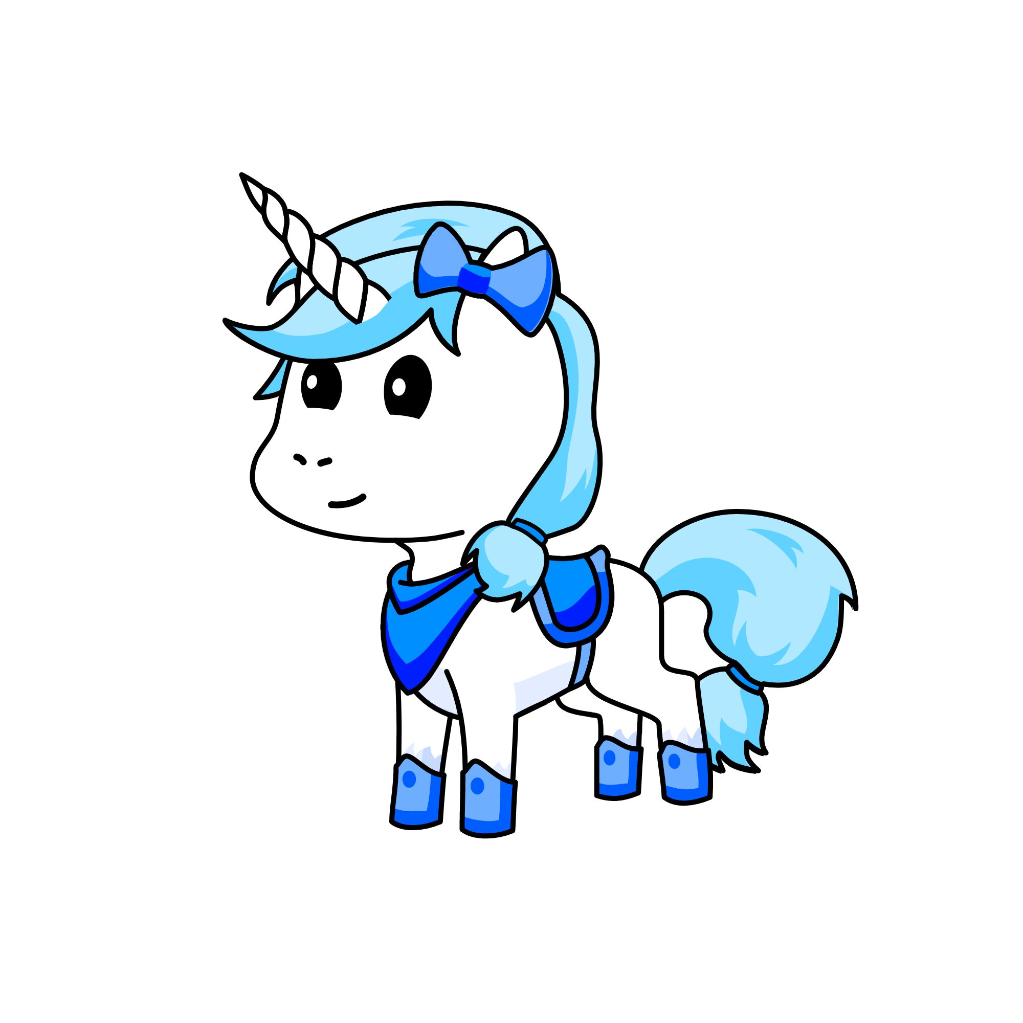Crystal the winter unicorn 💙🤍❄🦄, the unicorn