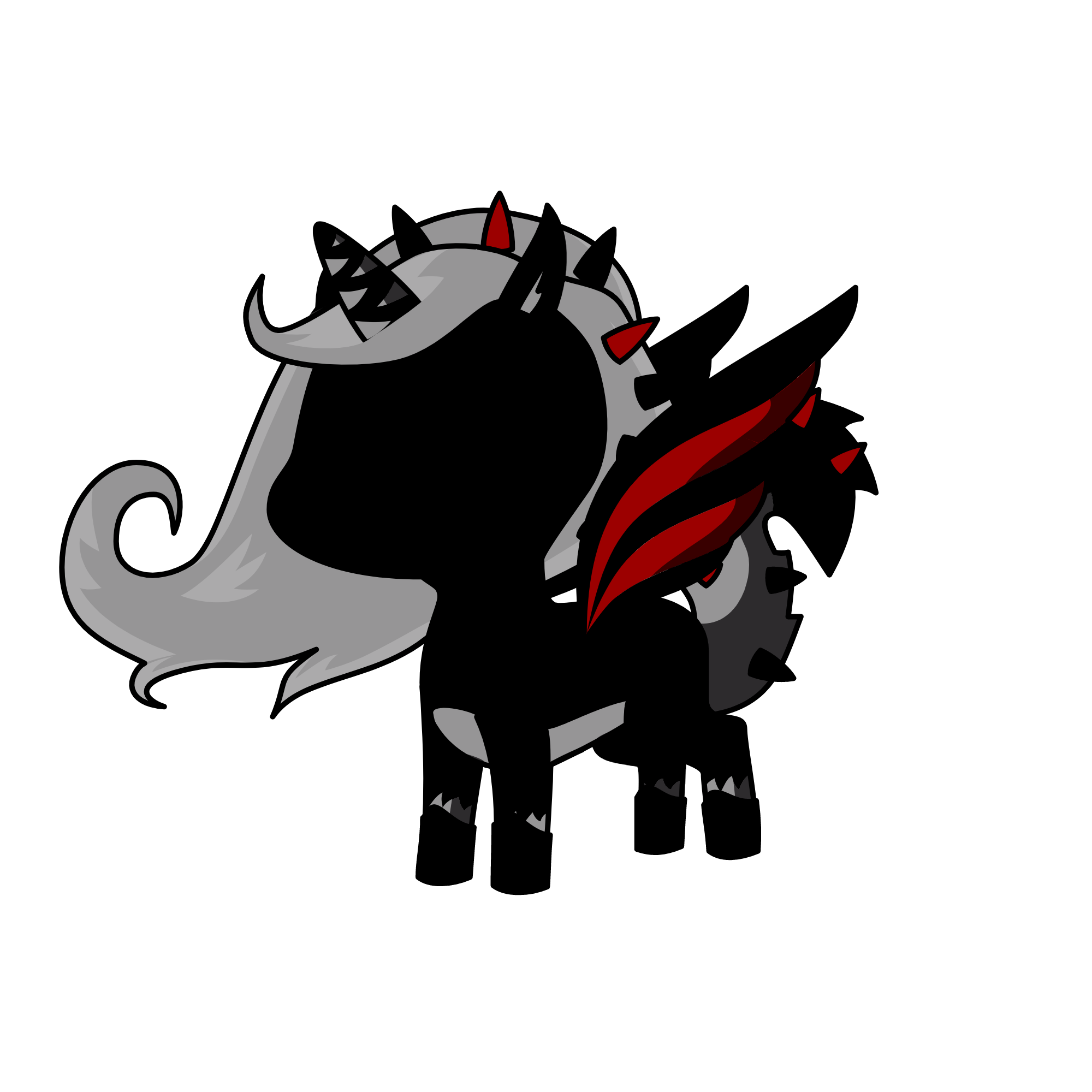 scary girl, the unicorn