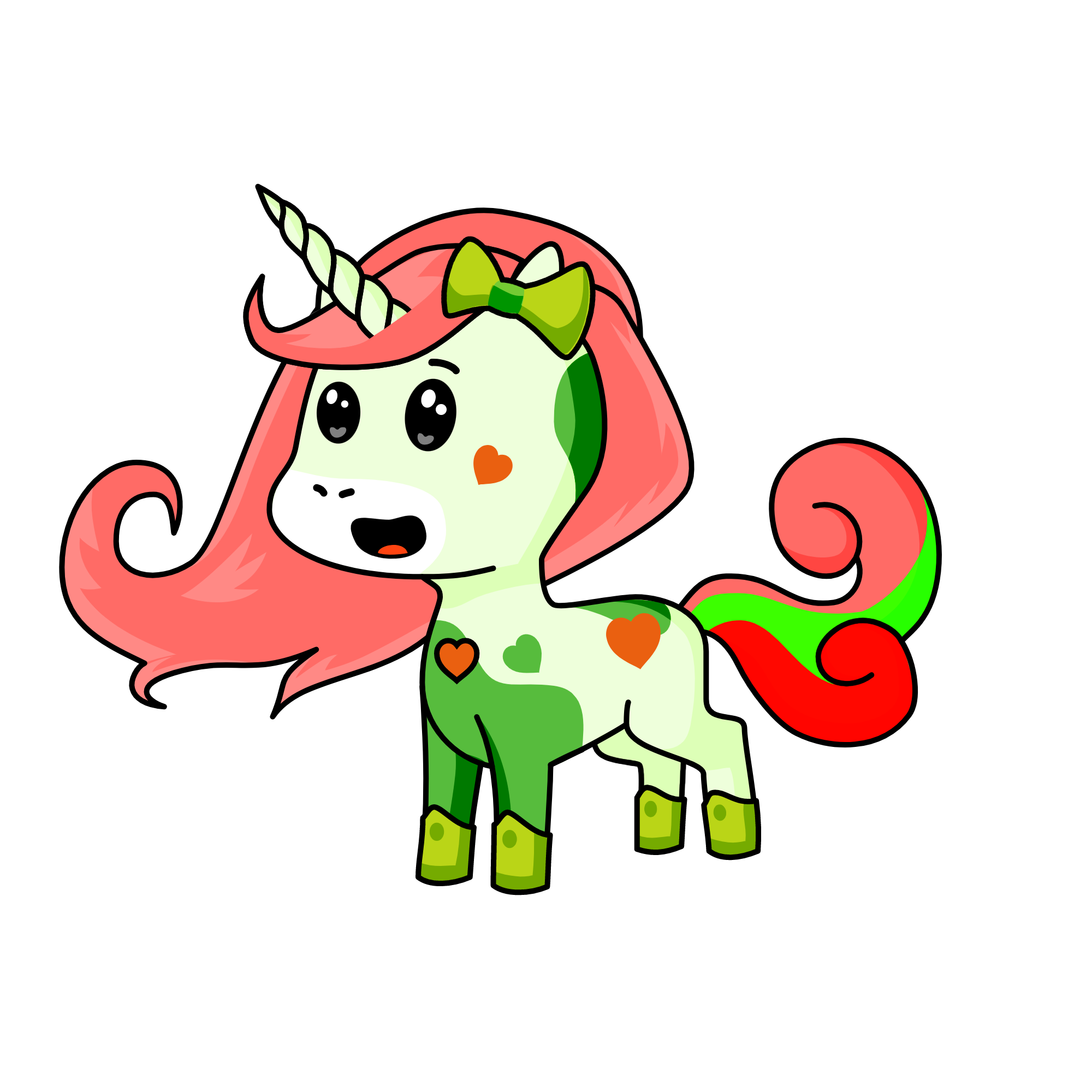 Candy the christmas unicorn ❤💚🌲🦄, the unicorn