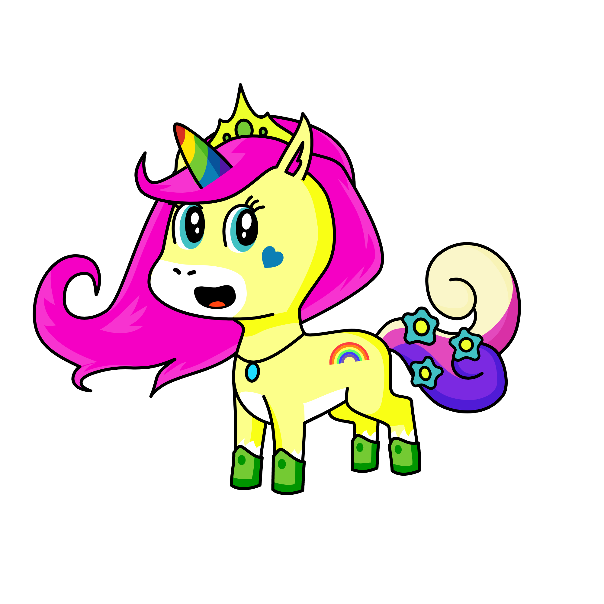Princess Vibrant, the unicorn