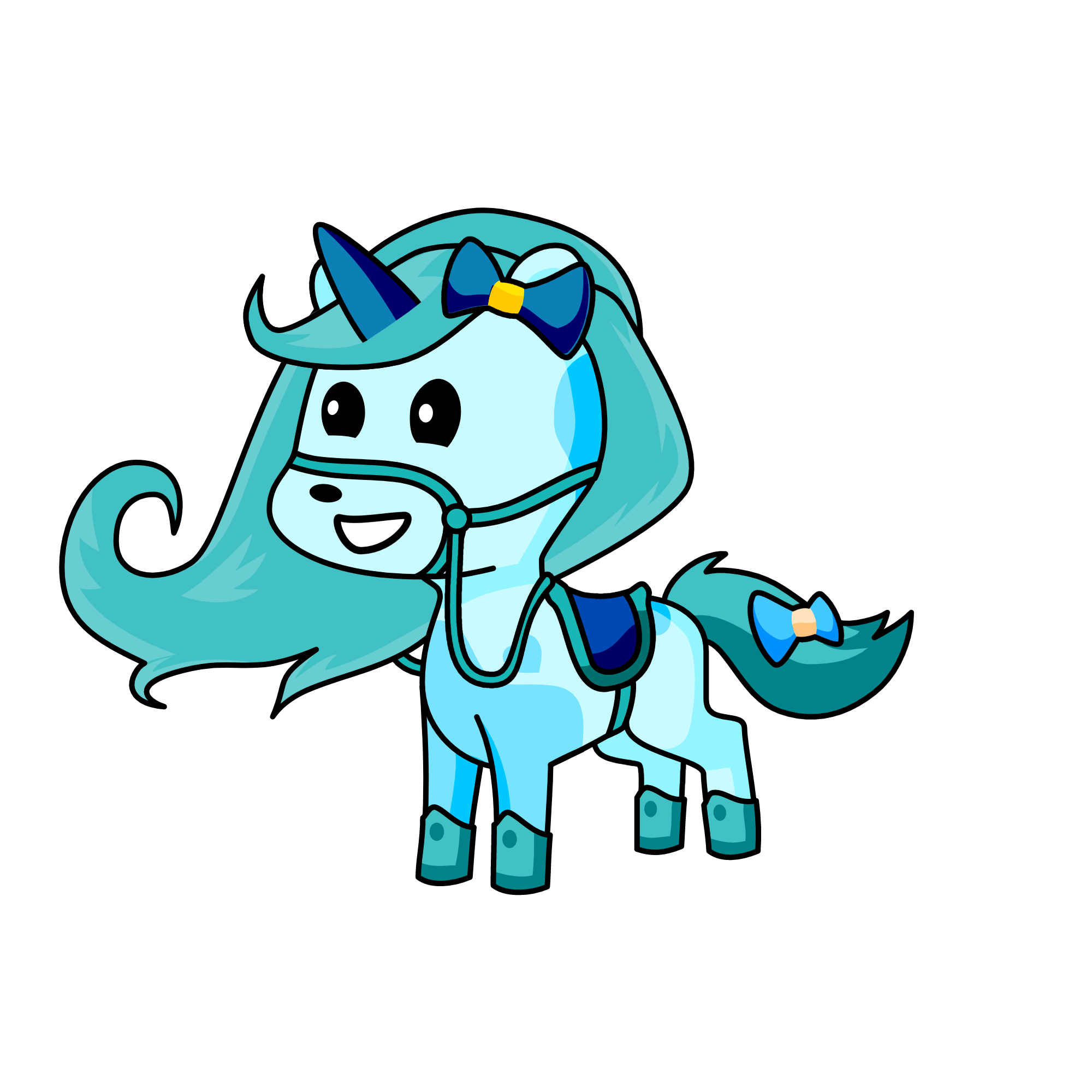 Blue Sprinkles, the unicorn