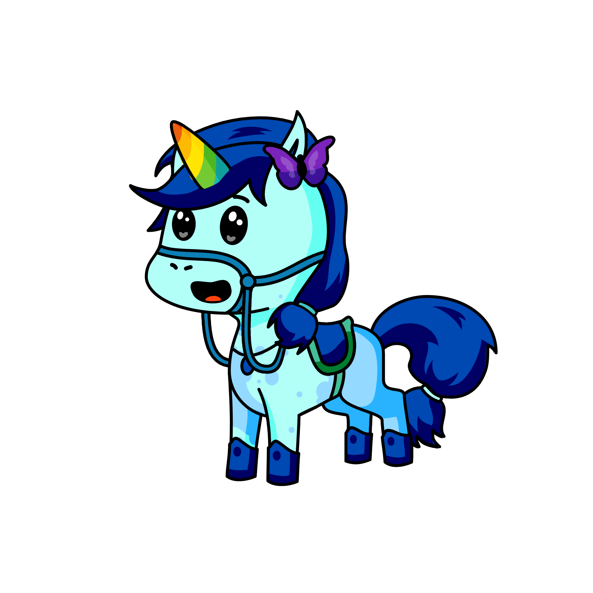 Dark Queen, the unicorn