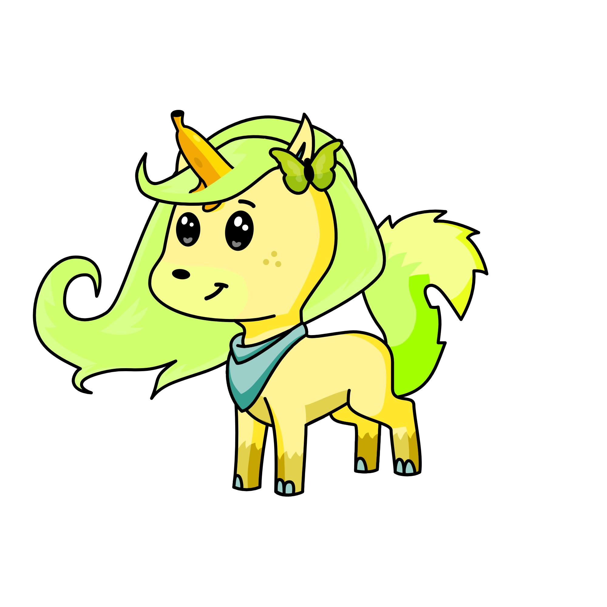 banana, the unicorn