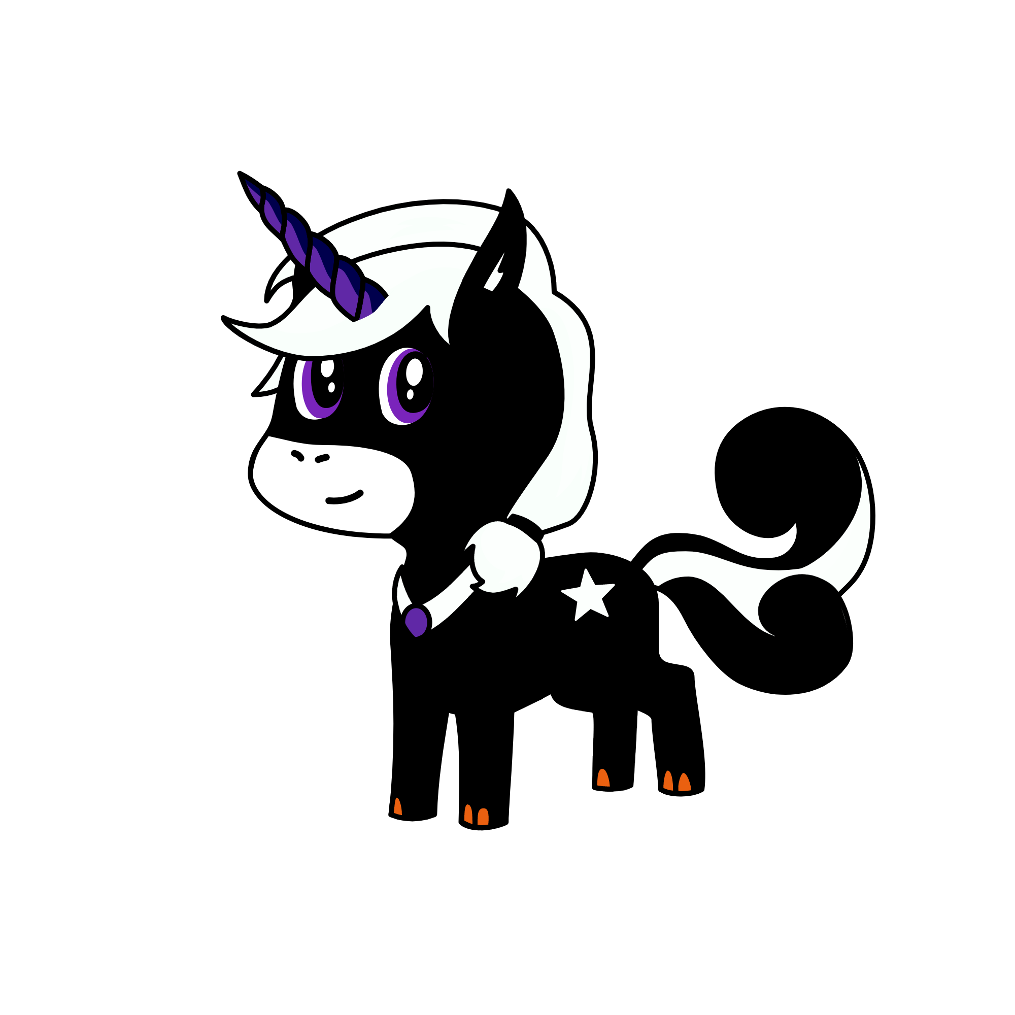 Moon Blossom, the unicorn