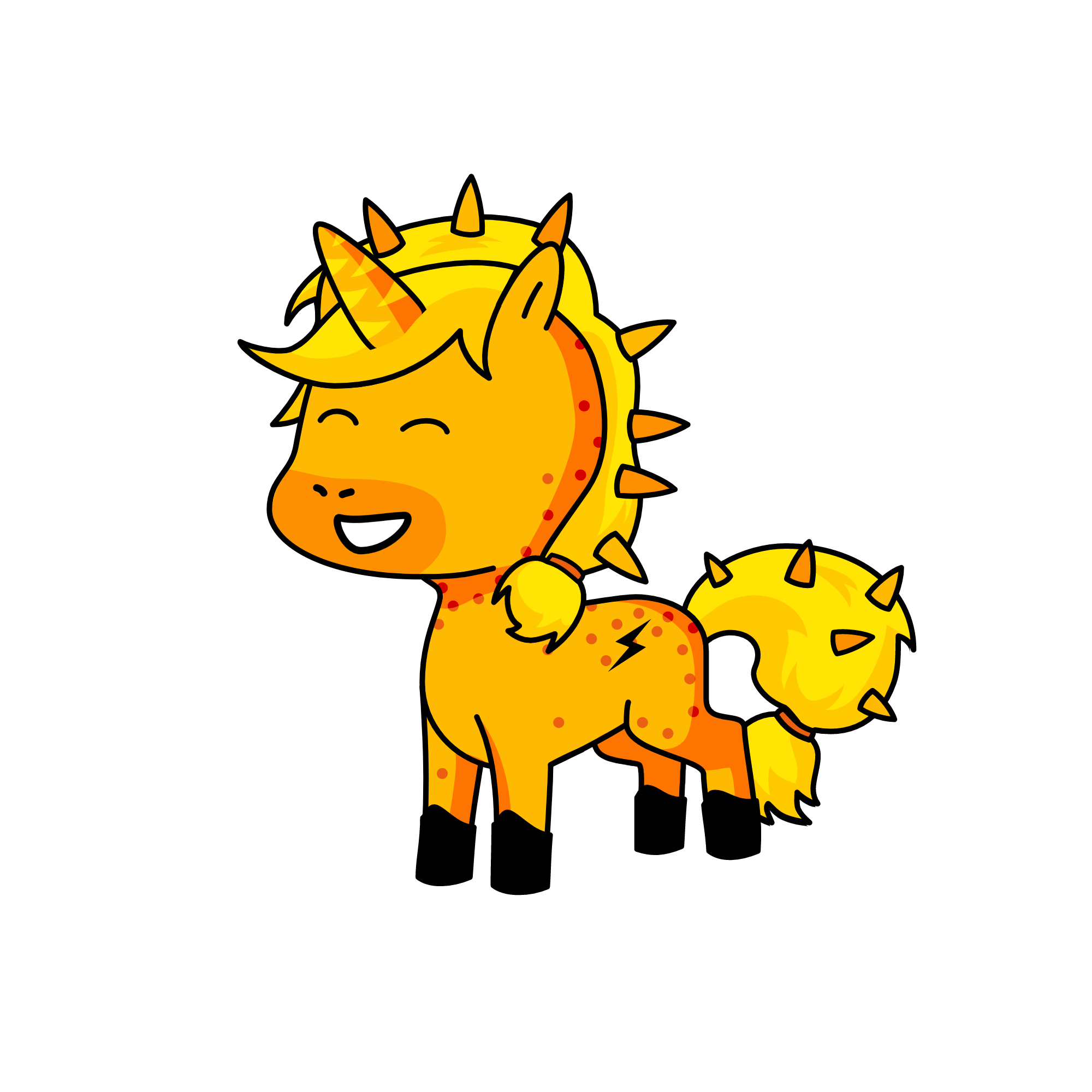 Firey, the unicorn
