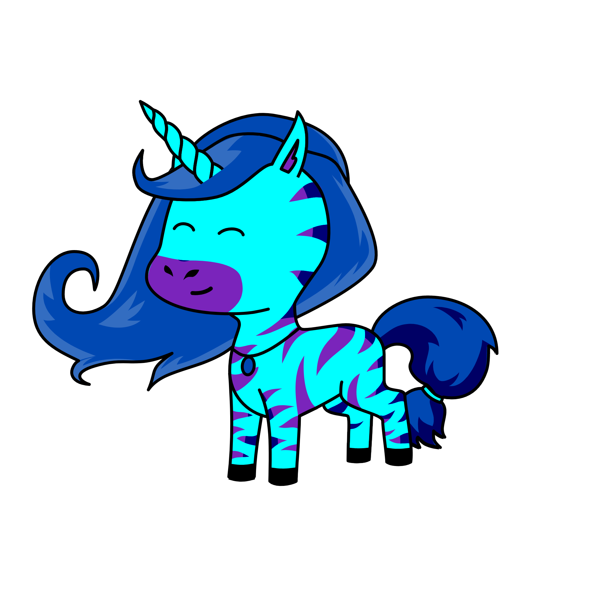Silky snow, the unicorn
