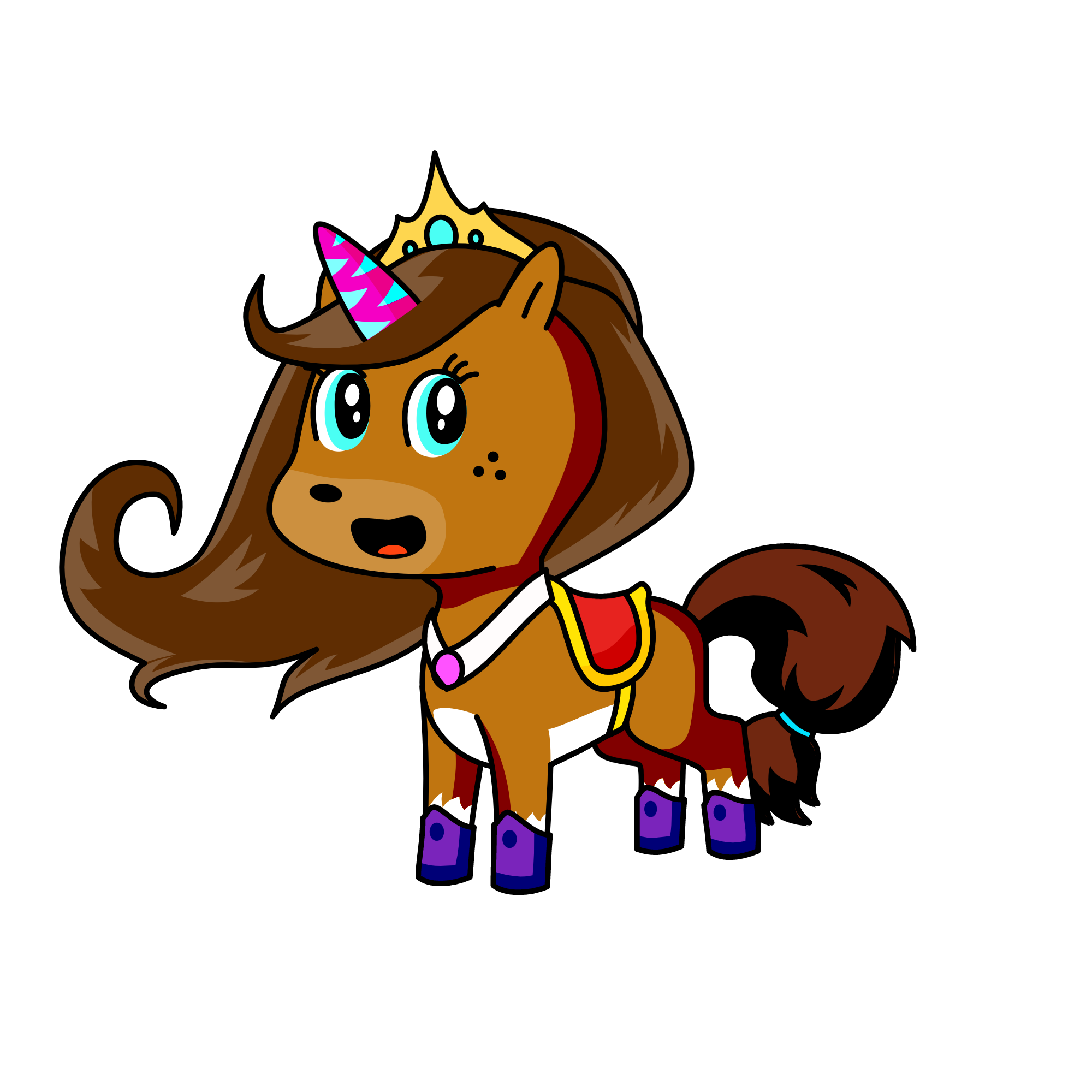Bling, the unicorn