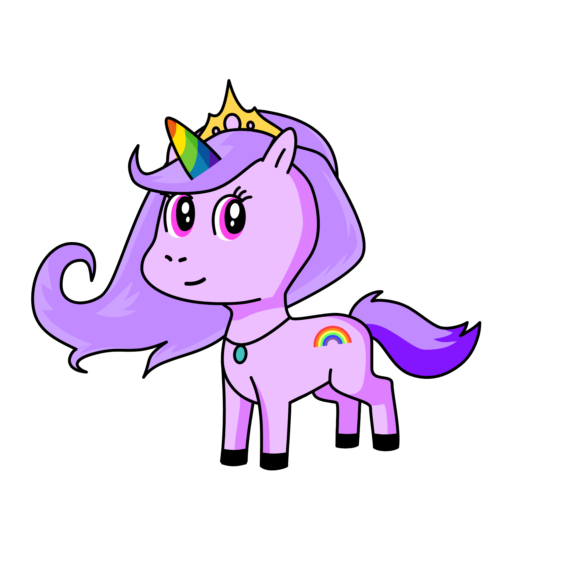violet, the unicorn