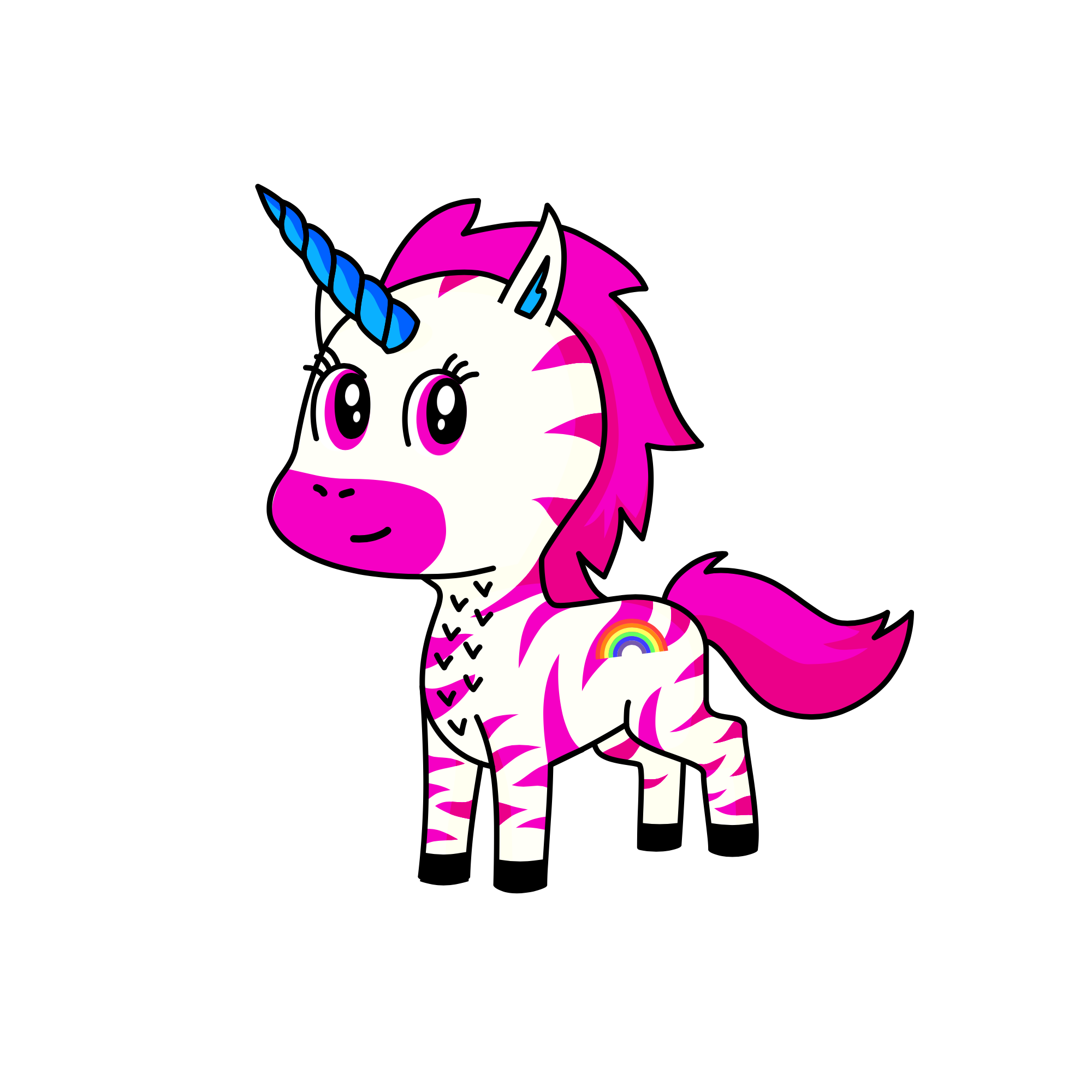 pinky dot, the unicorn