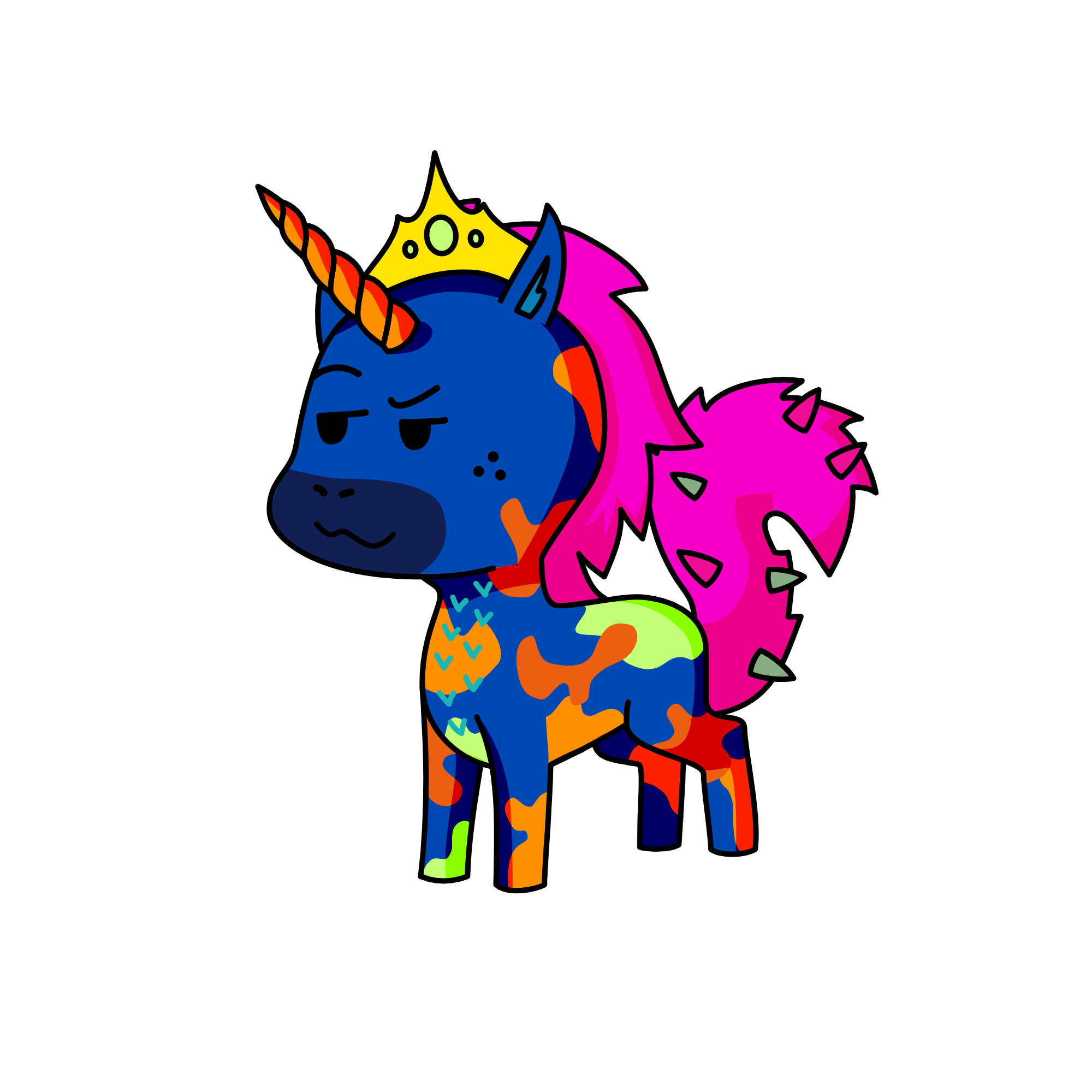pretty puss, the unicorn