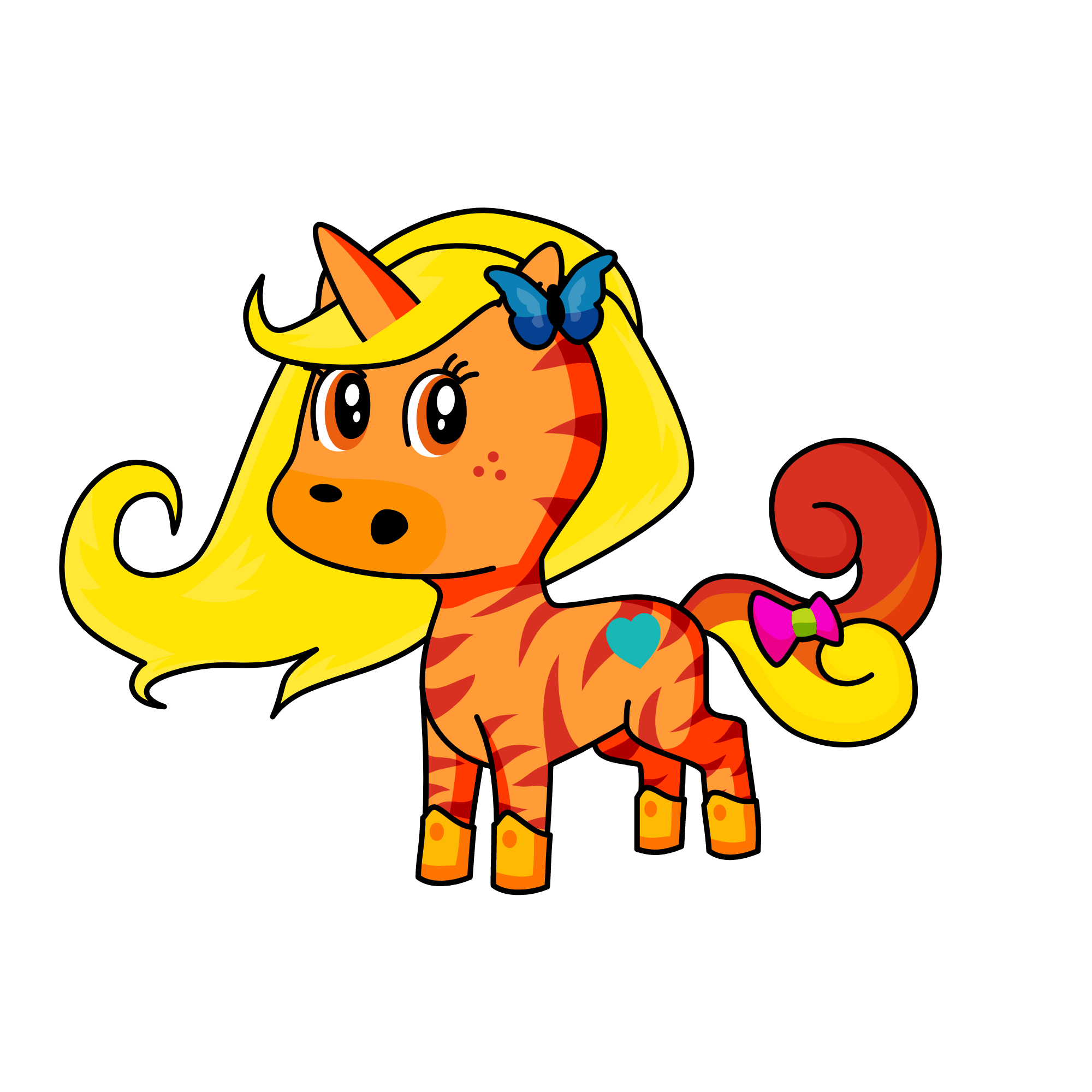 sunset, the unicorn