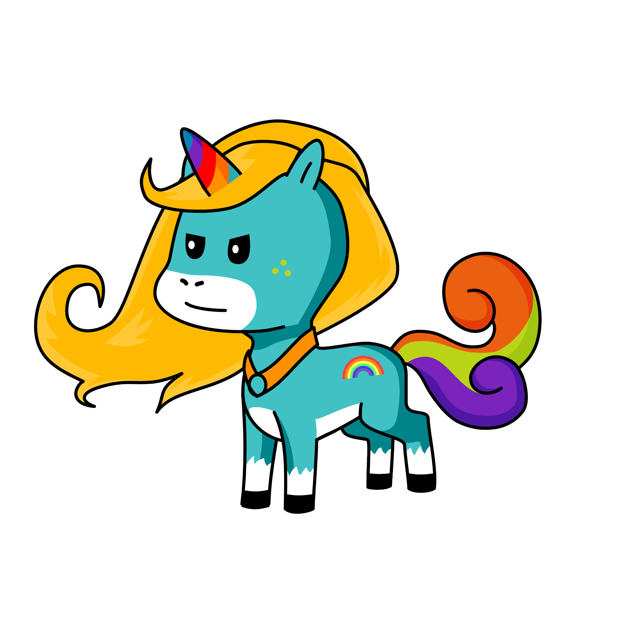 random, the unicorn