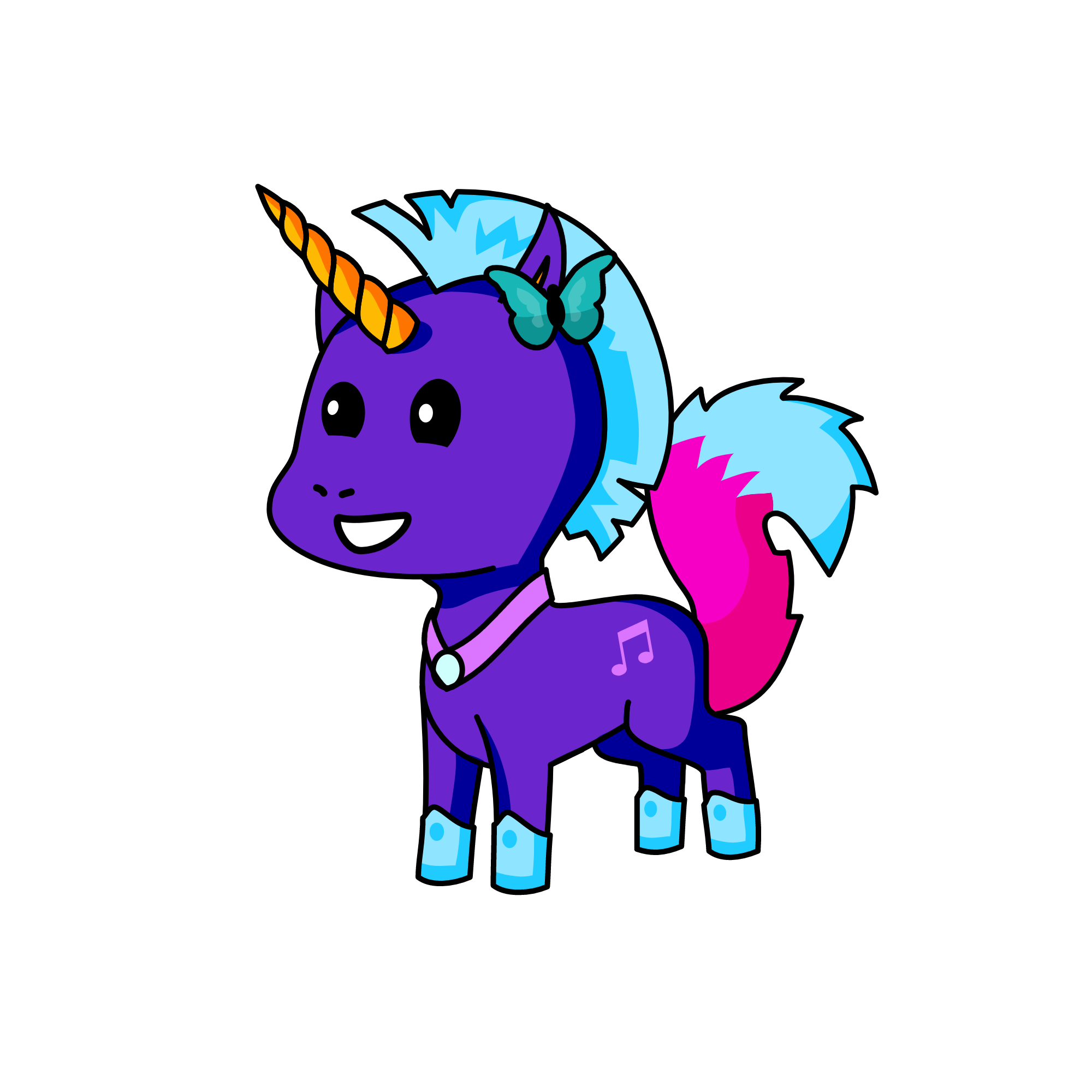 Youni Blaster, the unicorn