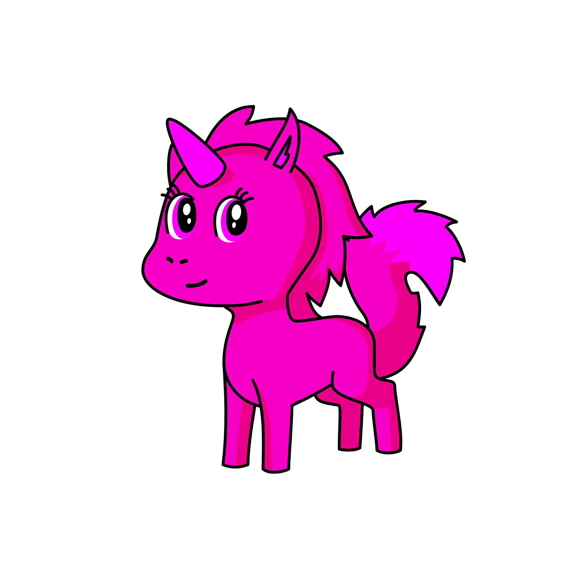 Pinky O, the unicorn