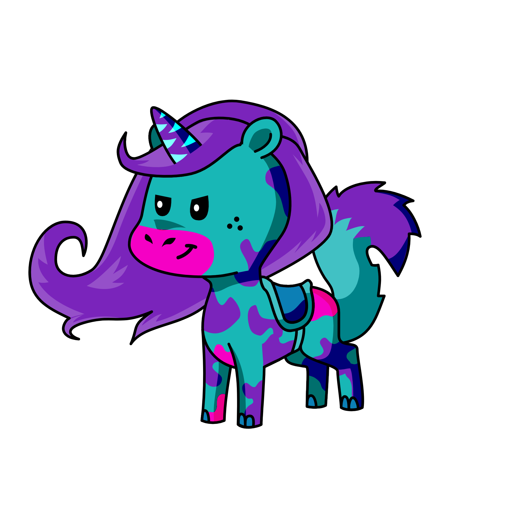 colorful, the unicorn