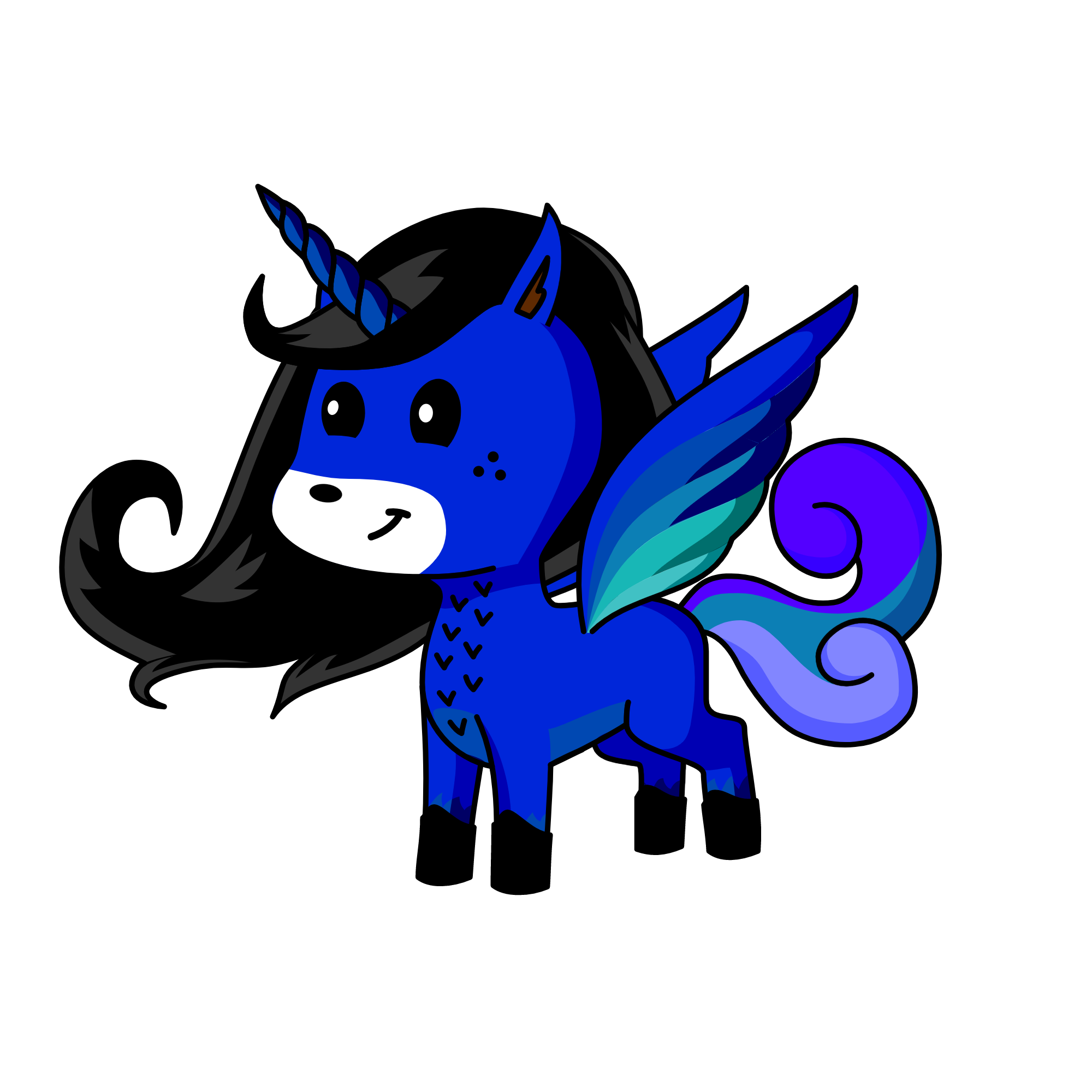 Nighttime Shadows, the unicorn