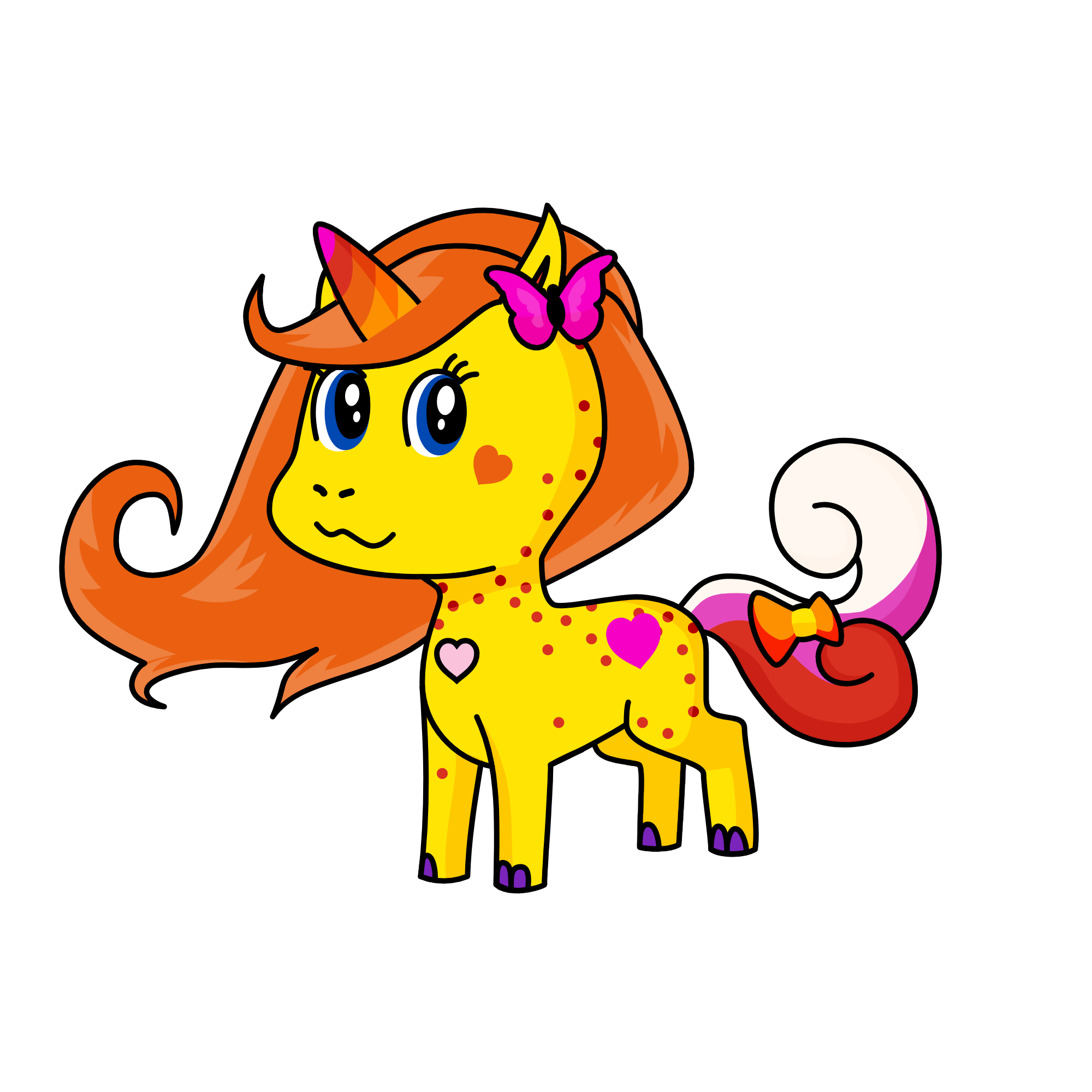 美美, the unicorn