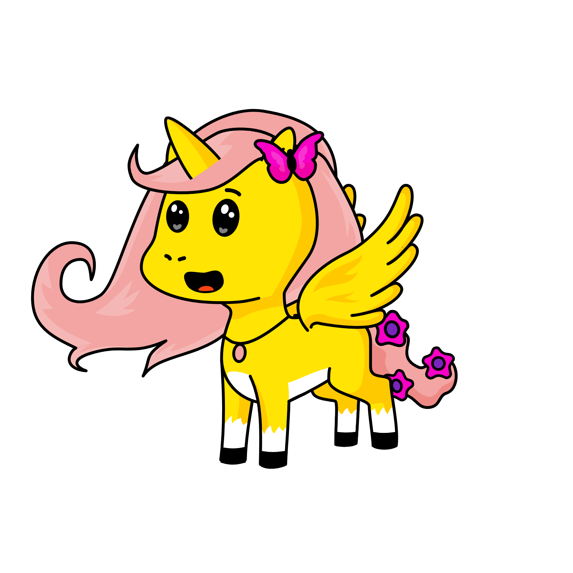 Fluttershy, the unicorn