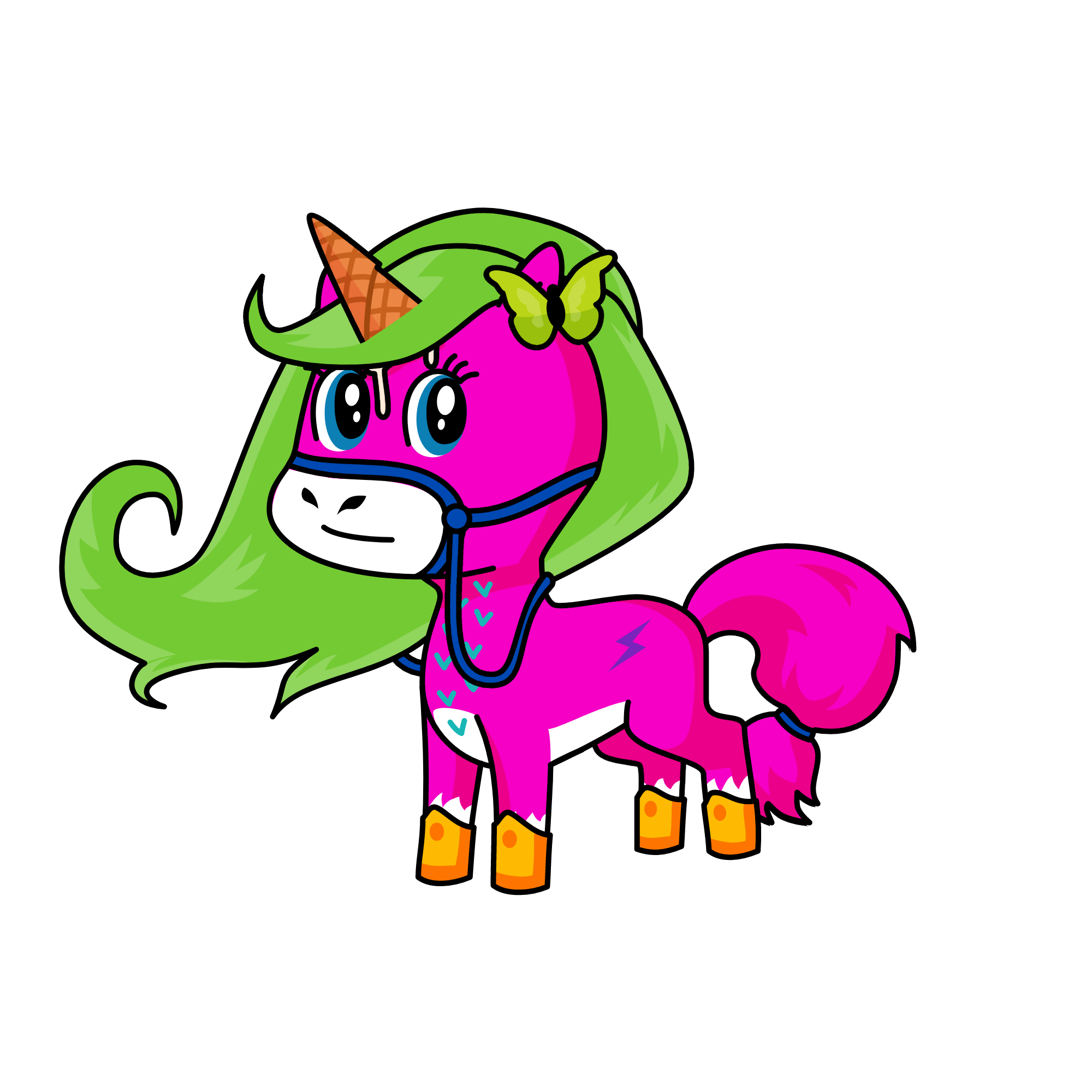 PinkGreen Tea, the unicorn