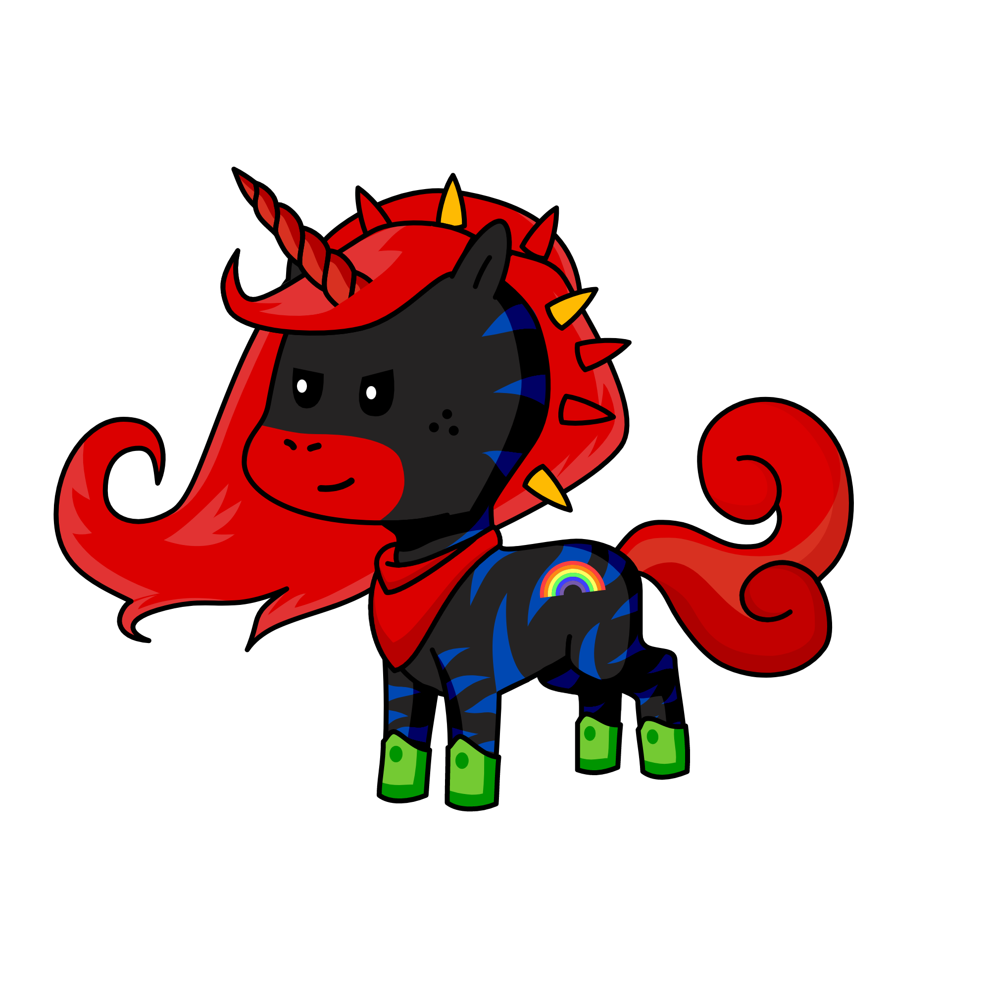demon man, the unicorn