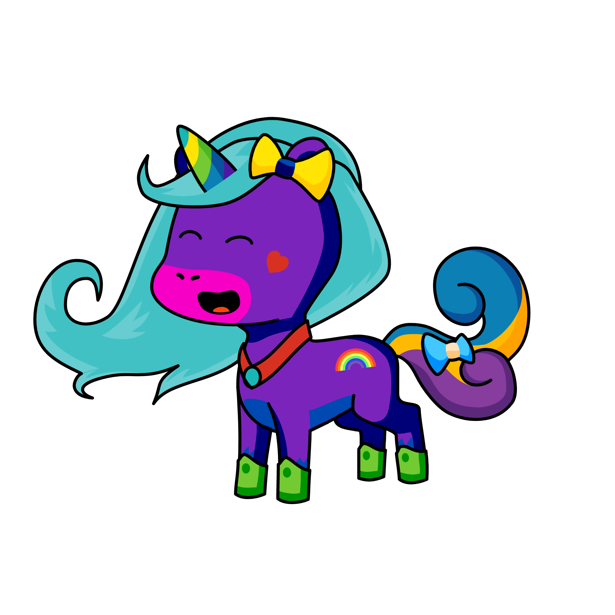 Evening, the unicorn