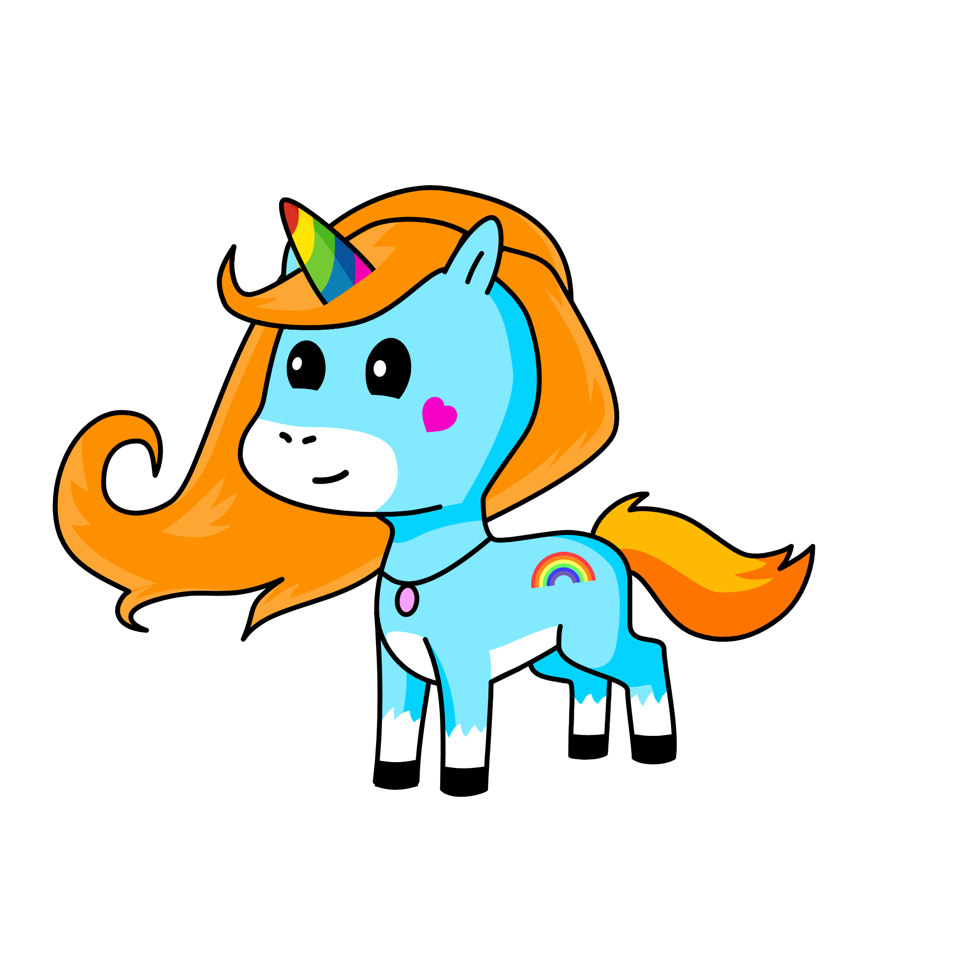 Glitter, the unicorn