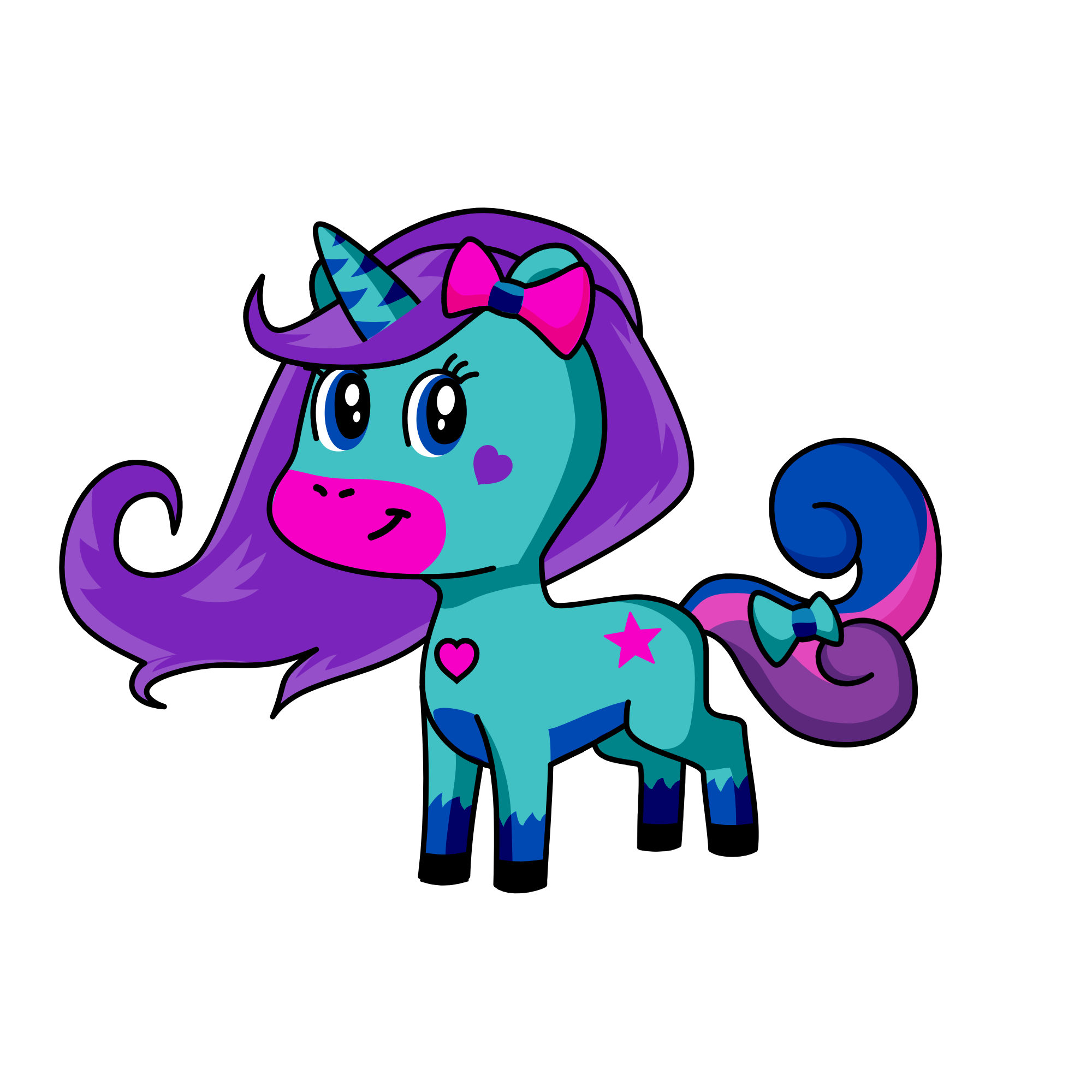 NIGHT LUNAR, the unicorn