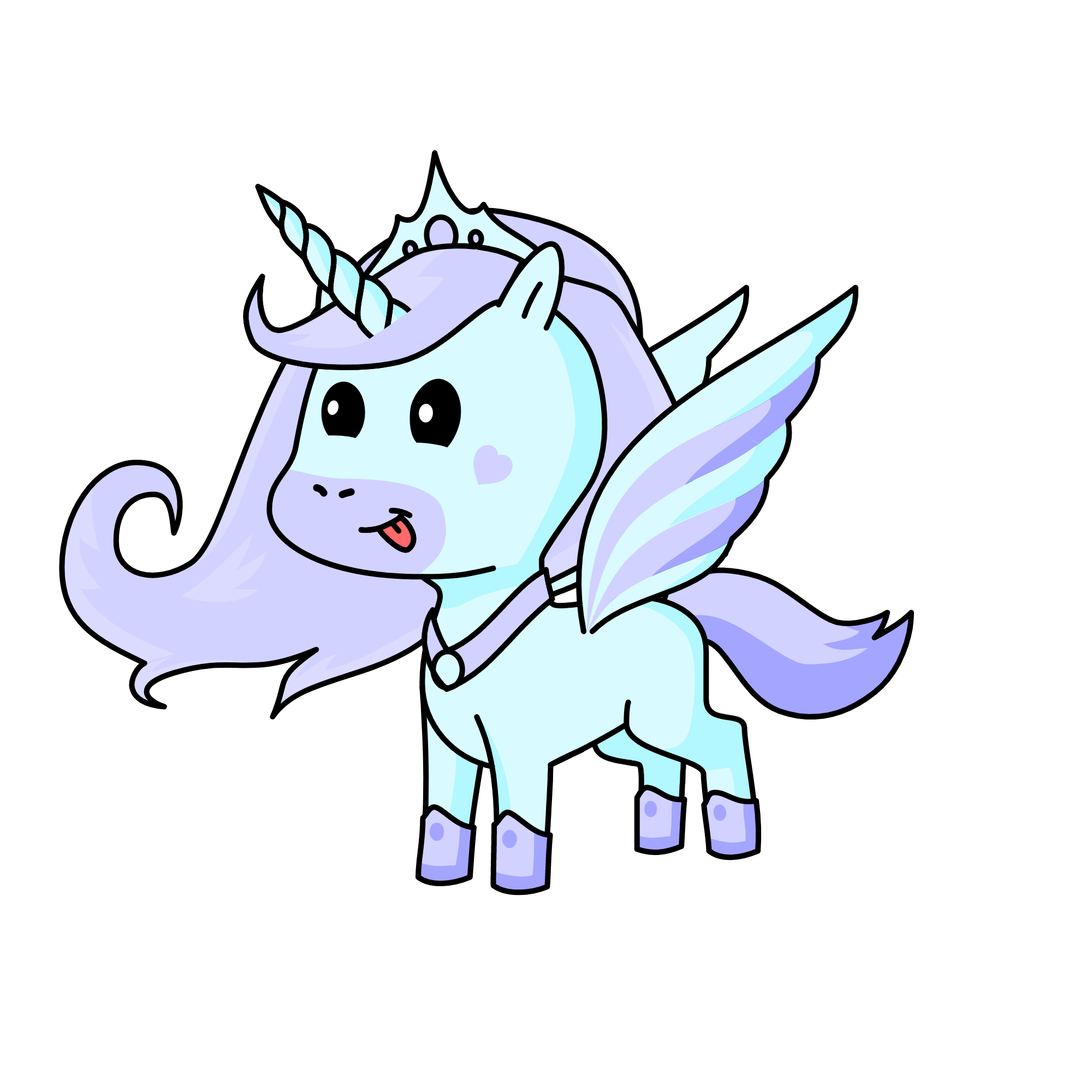 Bluey, the unicorn