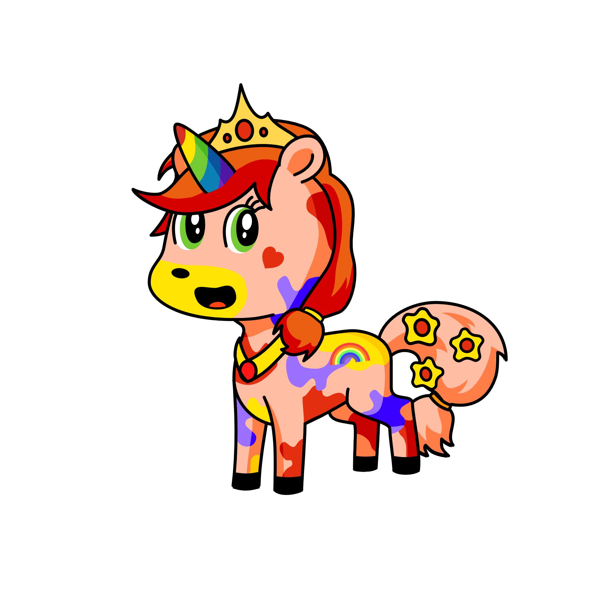 Rainbow Unicorn, the unicorn