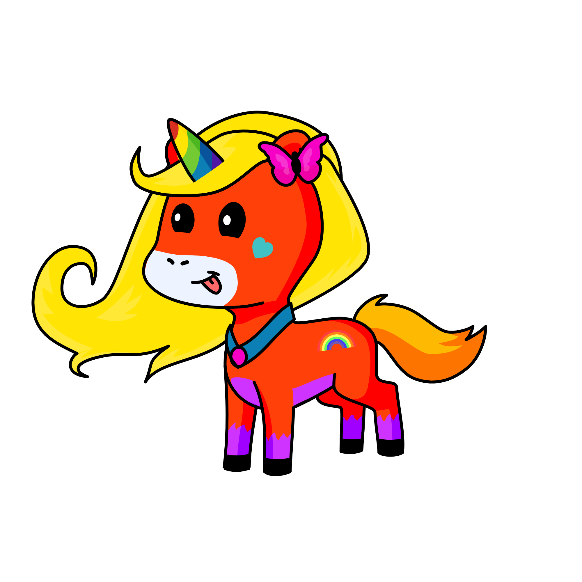 rainbow, the unicorn