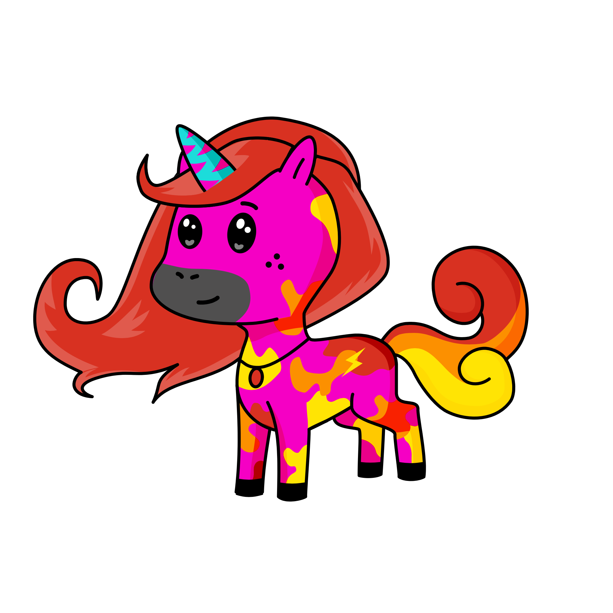 Rainbow Dash, the unicorn