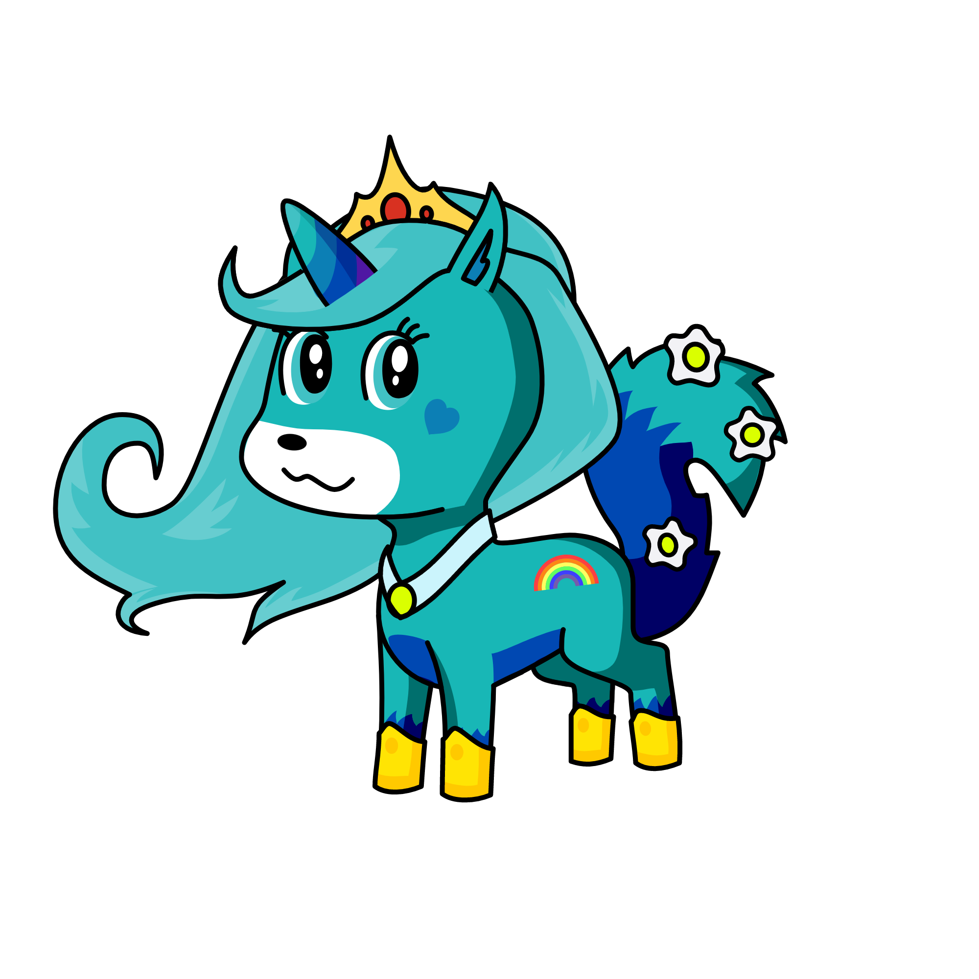 bluey, the unicorn