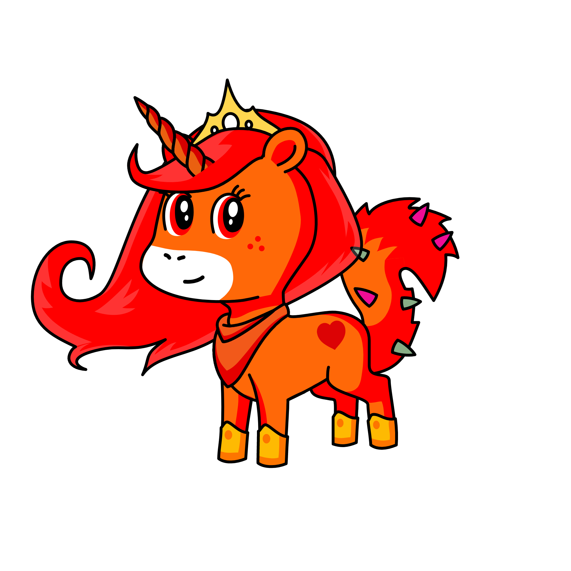 Fireina, the unicorn
