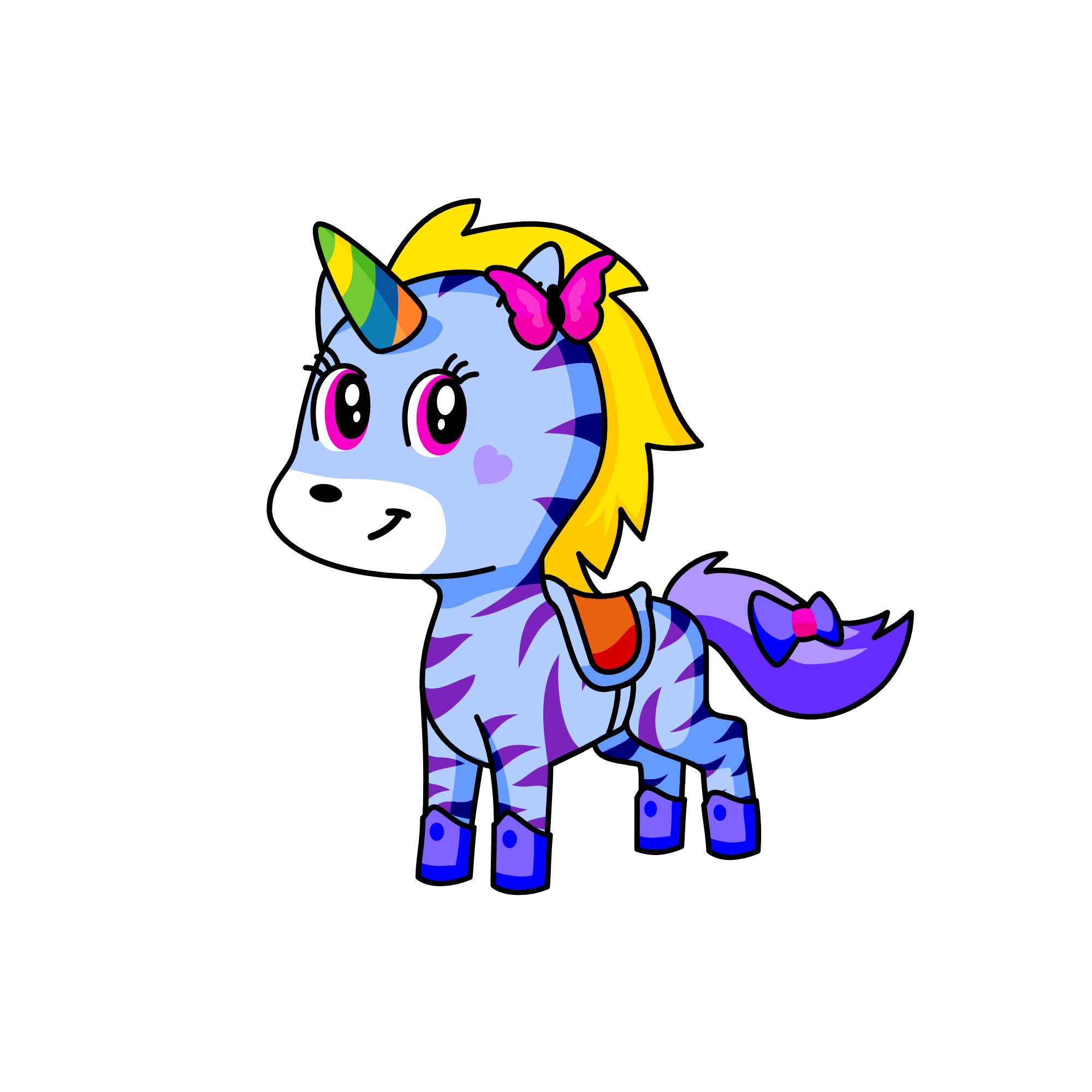 pony, the unicorn