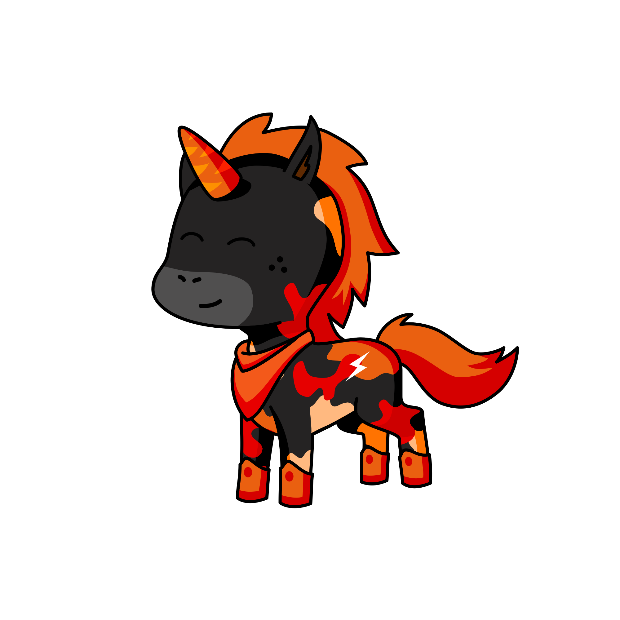 Crimson Flare, the unicorn