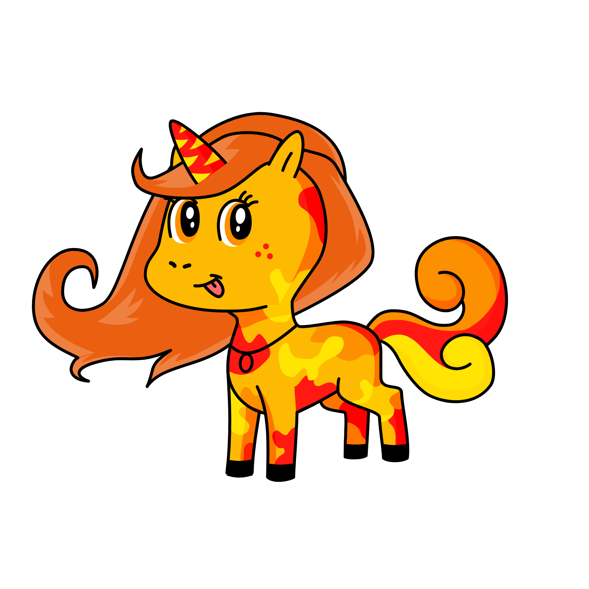 Queen of fire, the unicorn
