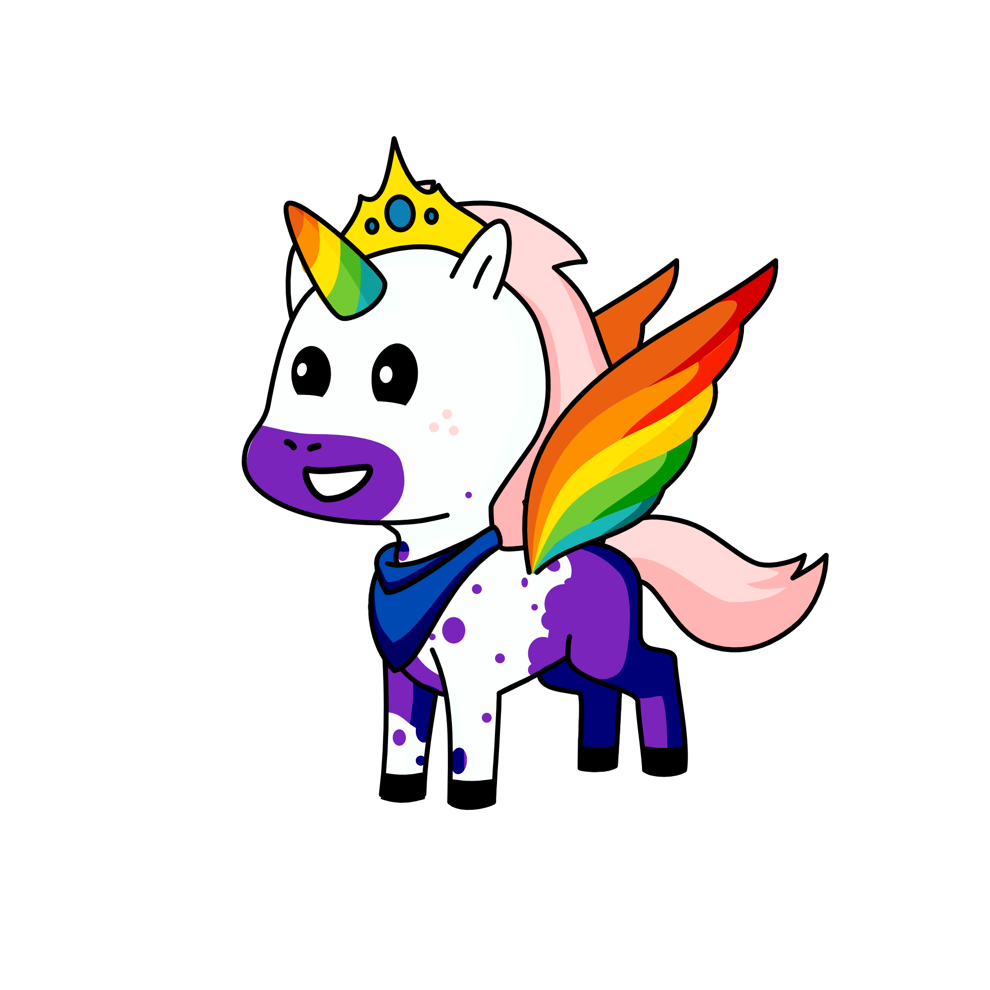 King Felix Henry Edward Rainbow of Candyland 🌈, the unicorn