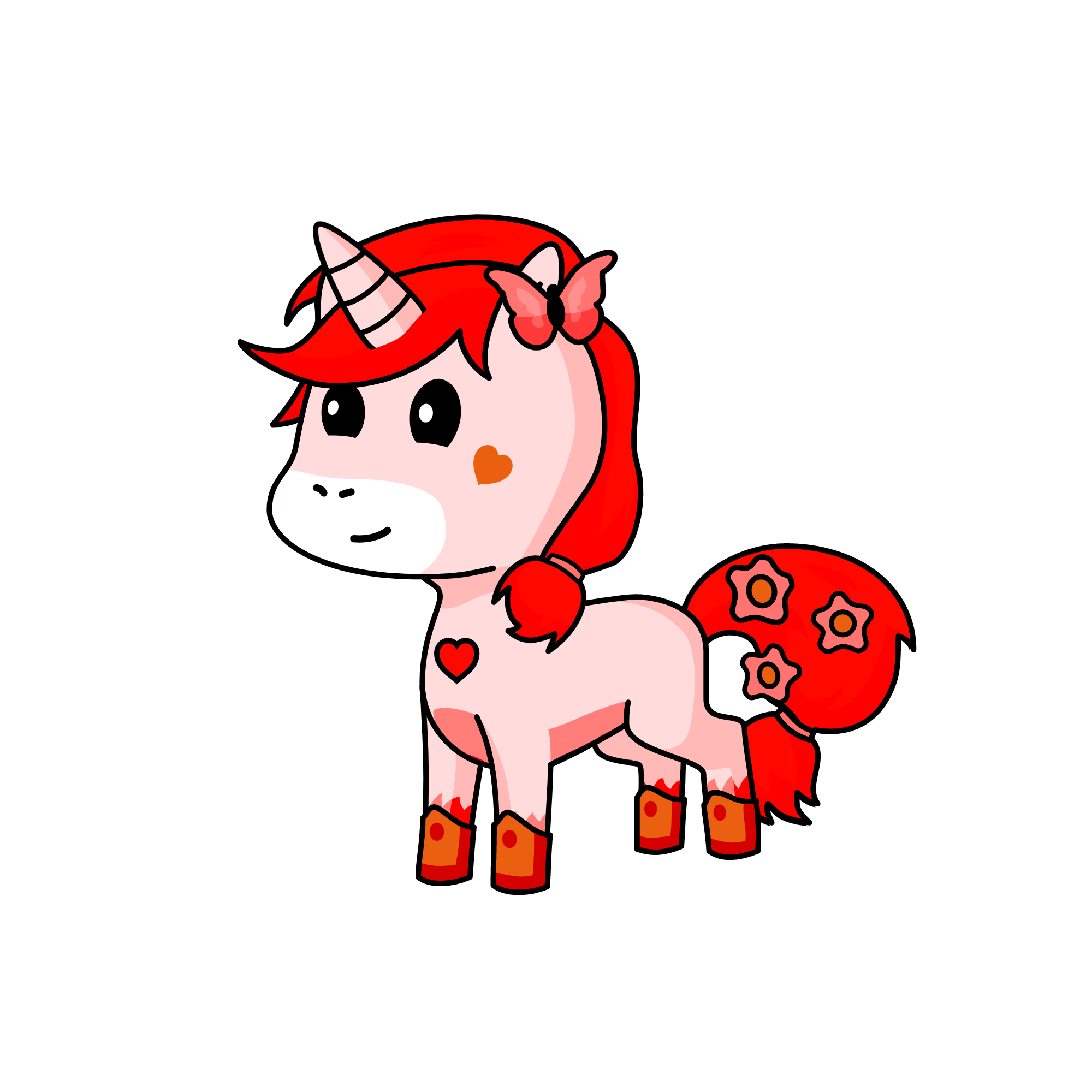 Princess Scarlett Rose Autumn Rainbow of Candyland, the unicorn