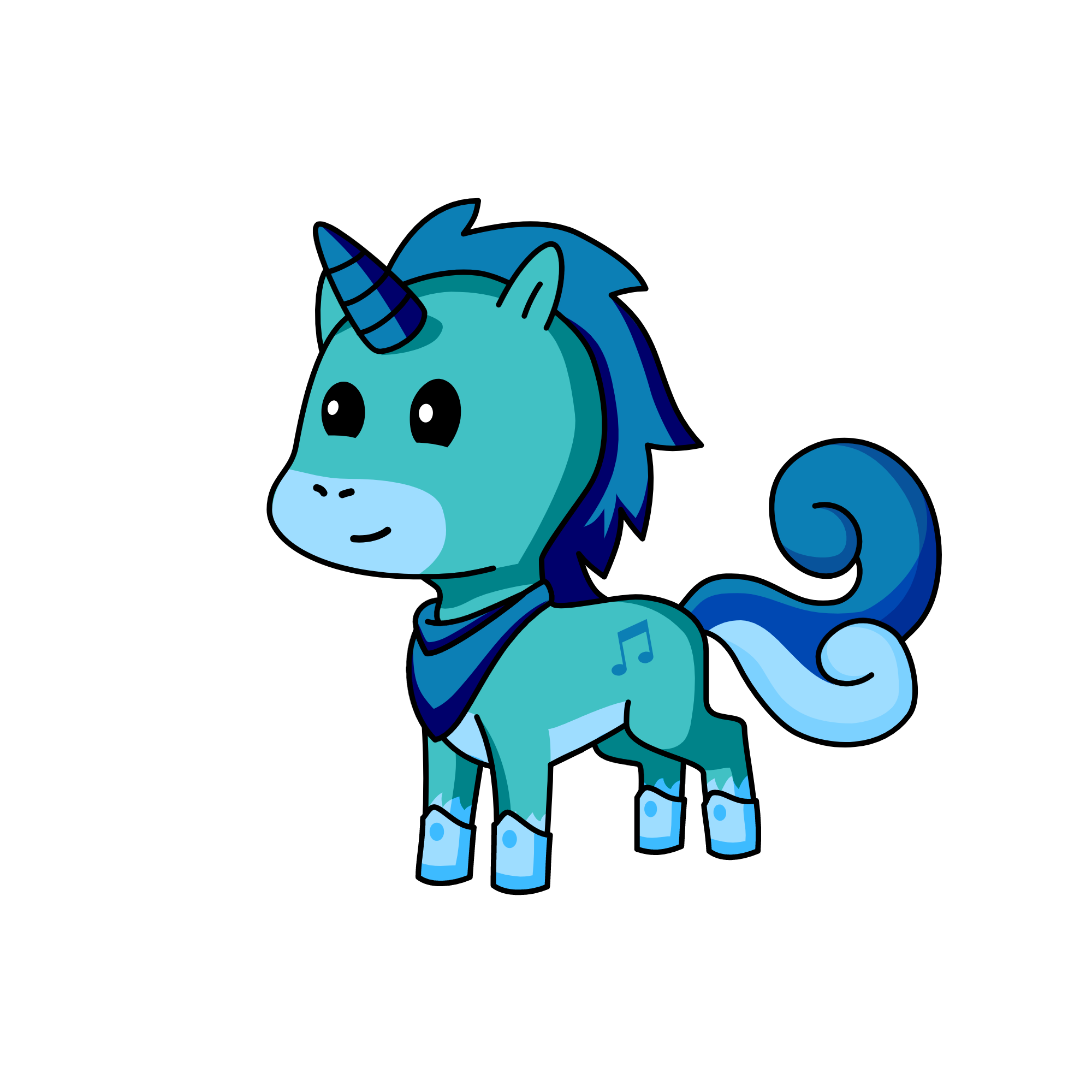 Frost_Blueberry, the unicorn