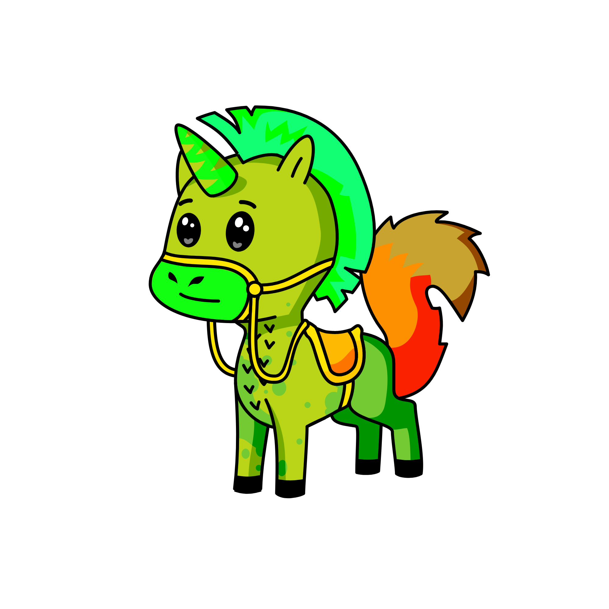Slimy the Lizard-pony, the unicorn