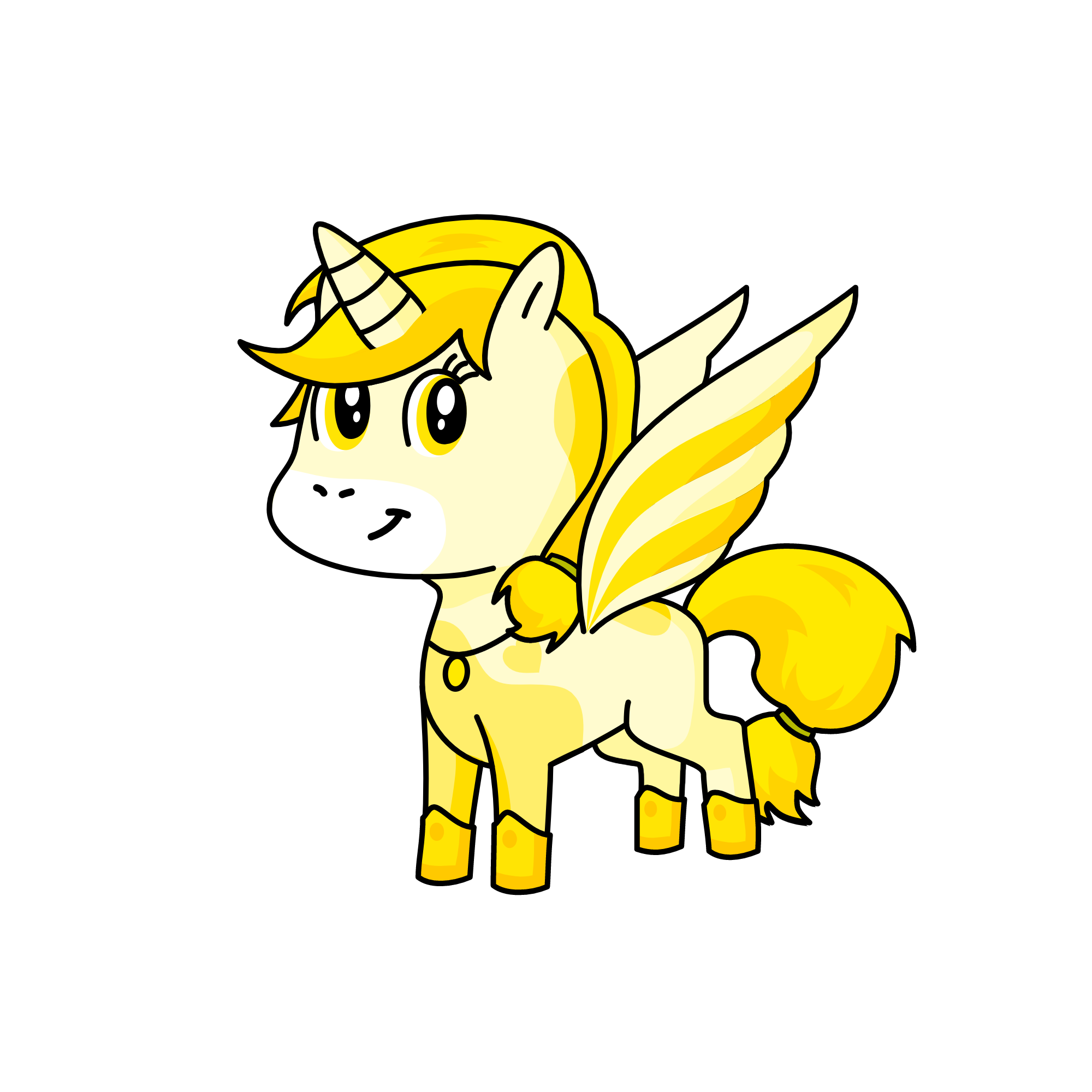 Princess Amber Sunny Marigold Rainbow of Candyland, the unicorn