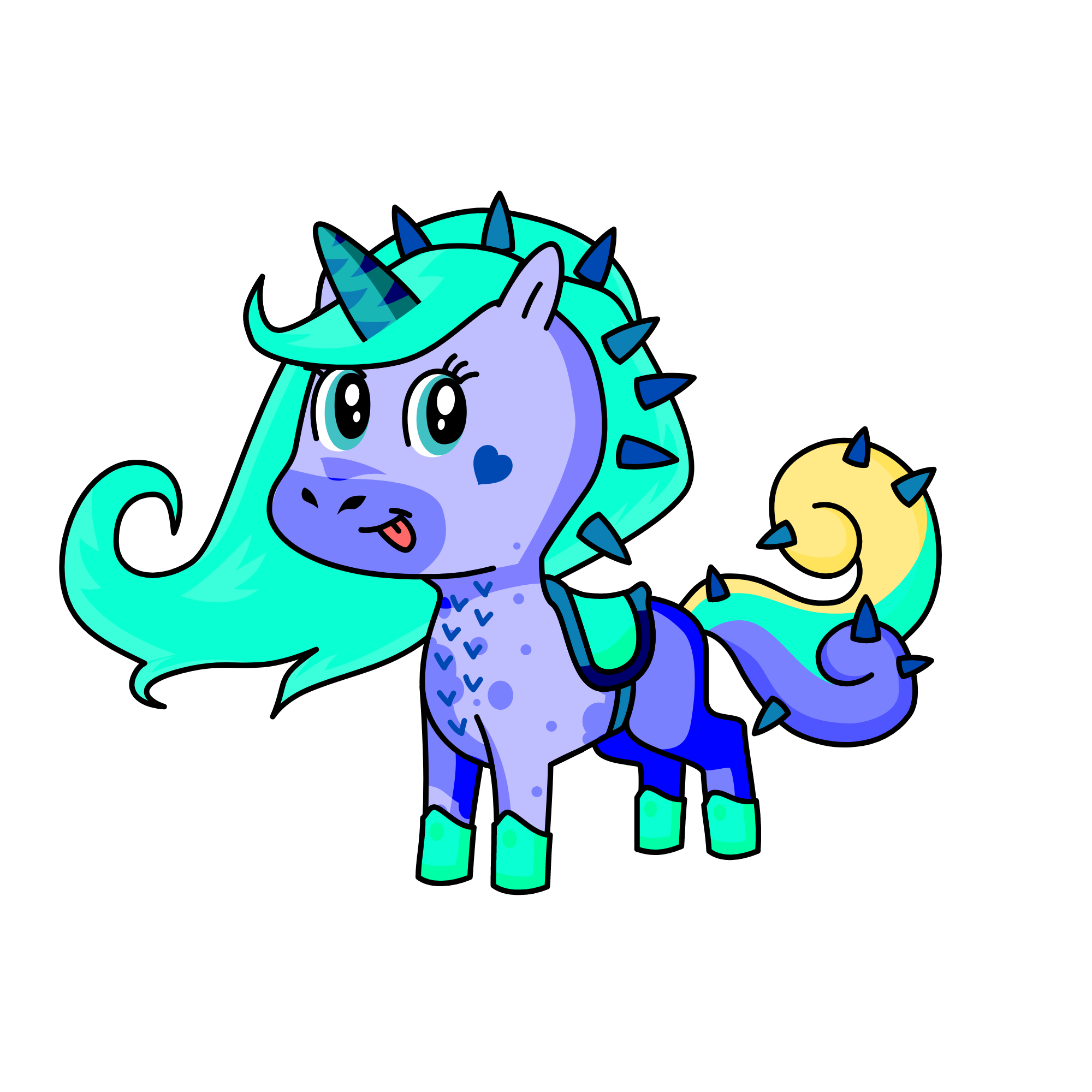 Aquamarine the Aqua-Pony, the unicorn