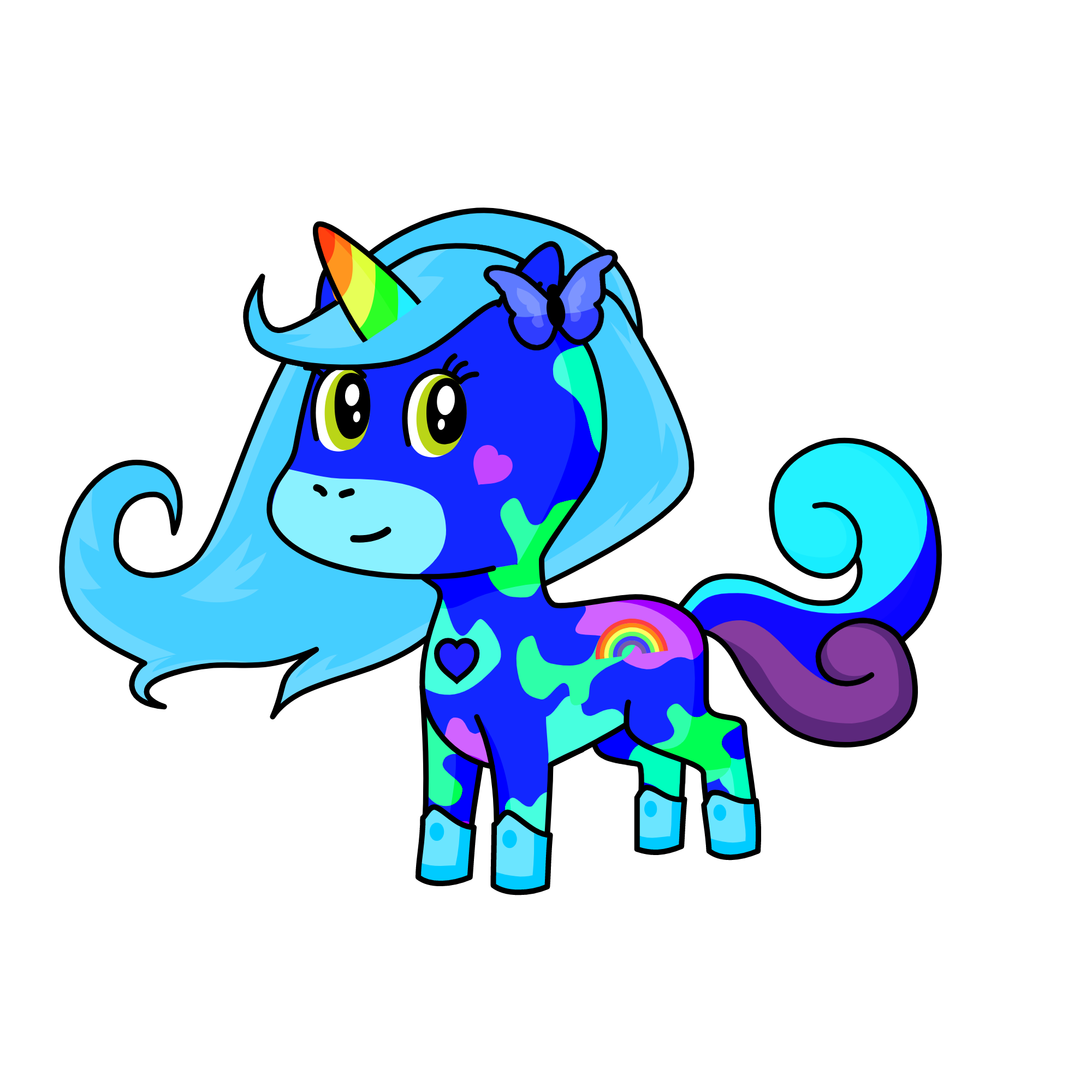 snowy, the unicorn