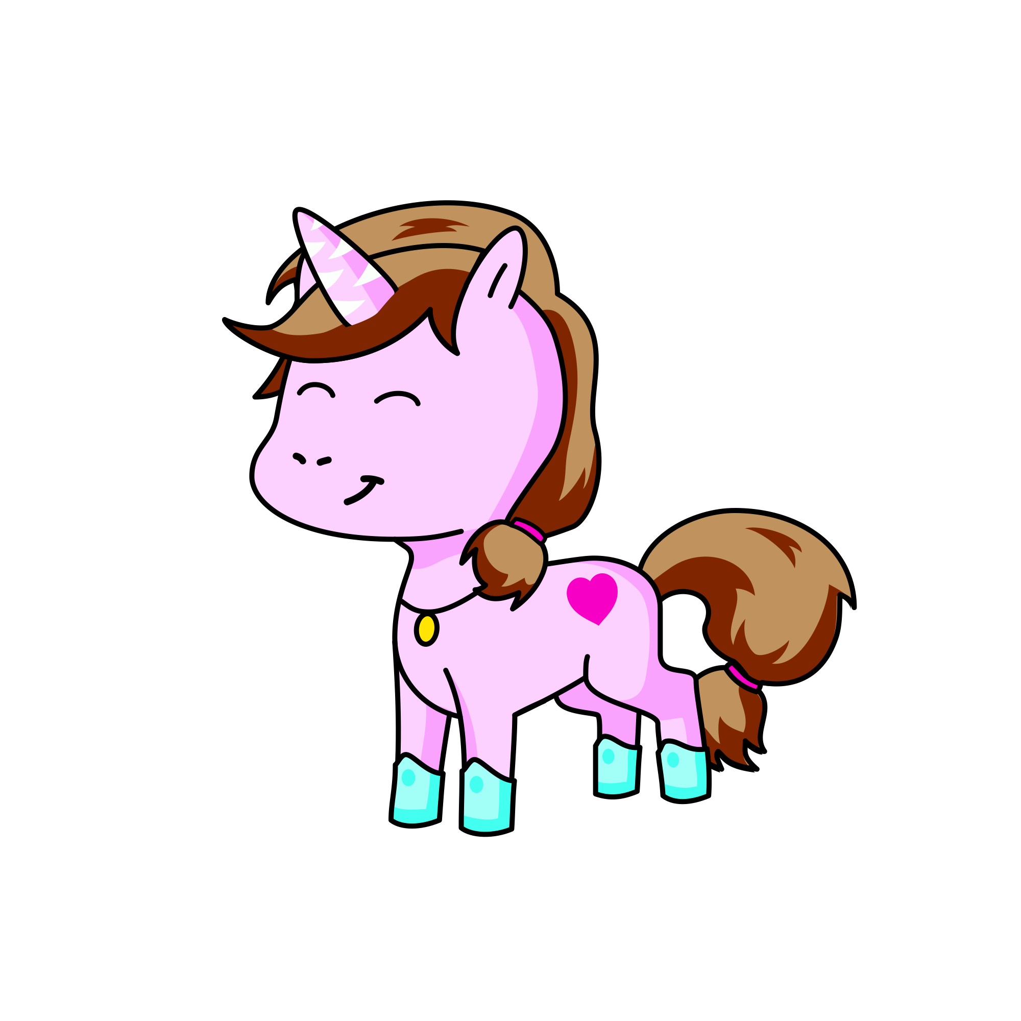 Colourful Candy Reins, the unicorn