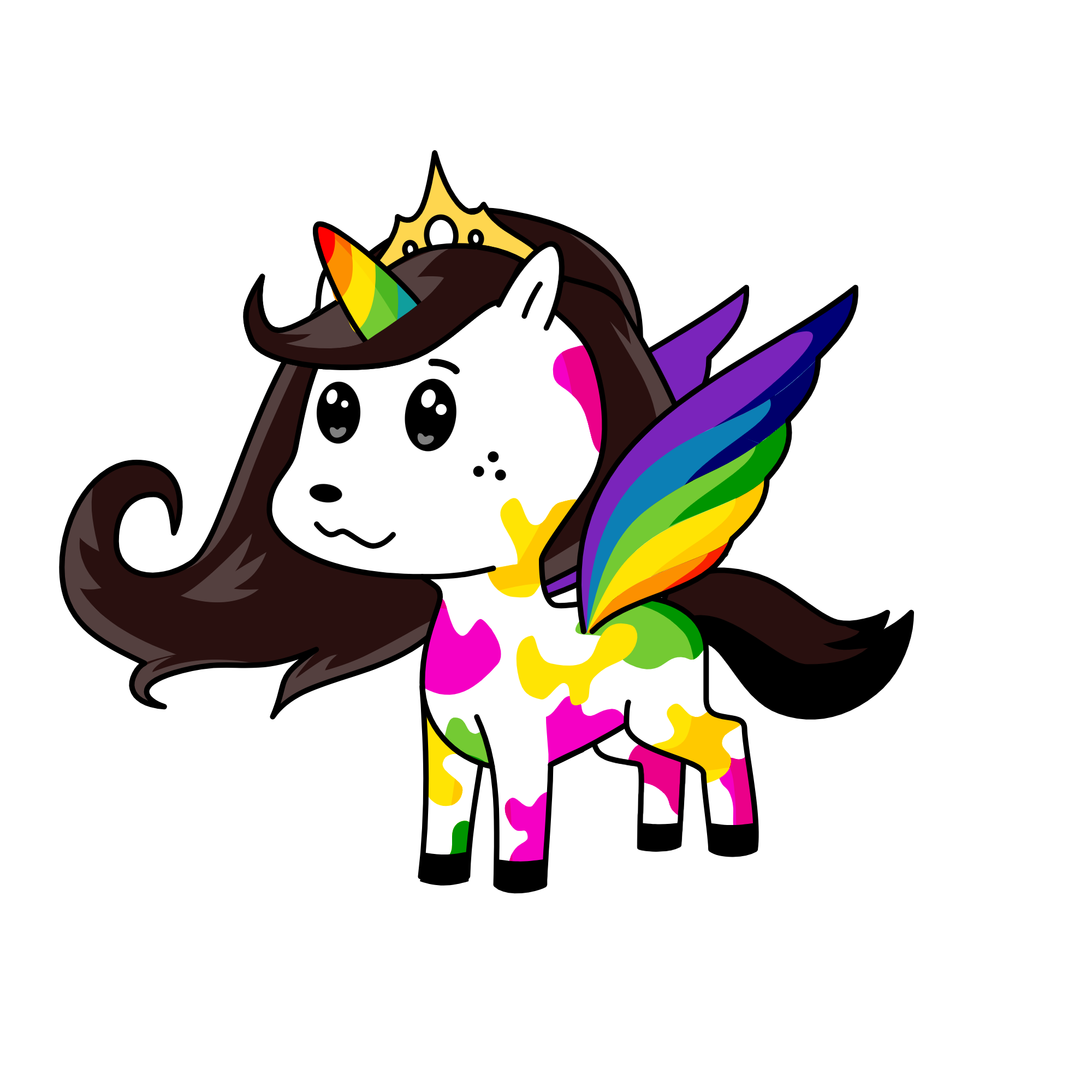 Rainbow, the unicorn
