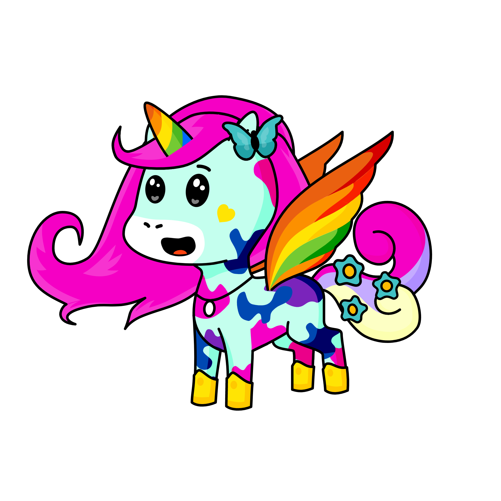 Unicorn daughter, the unicorn