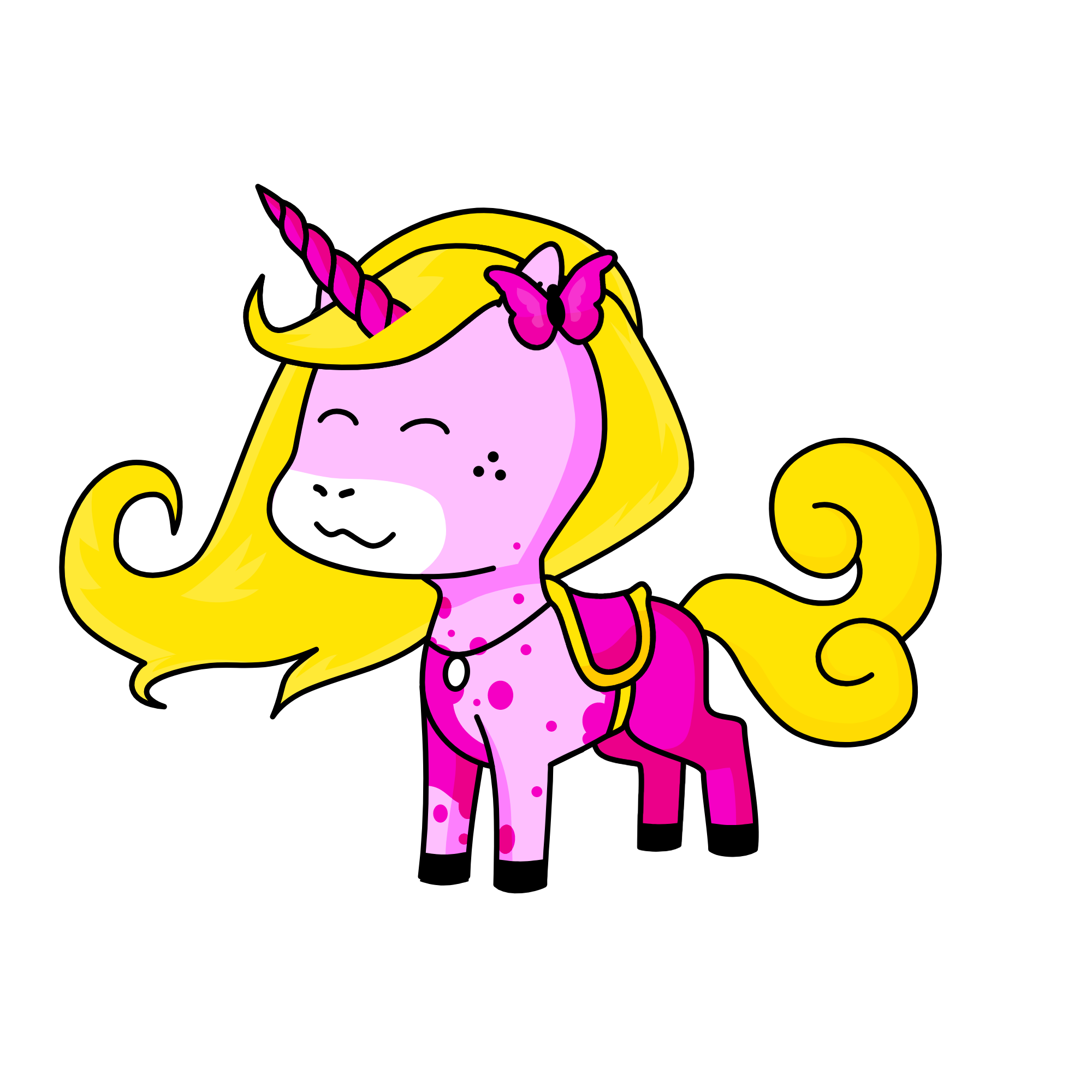 Eva the pink unicorn goddess, the unicorn