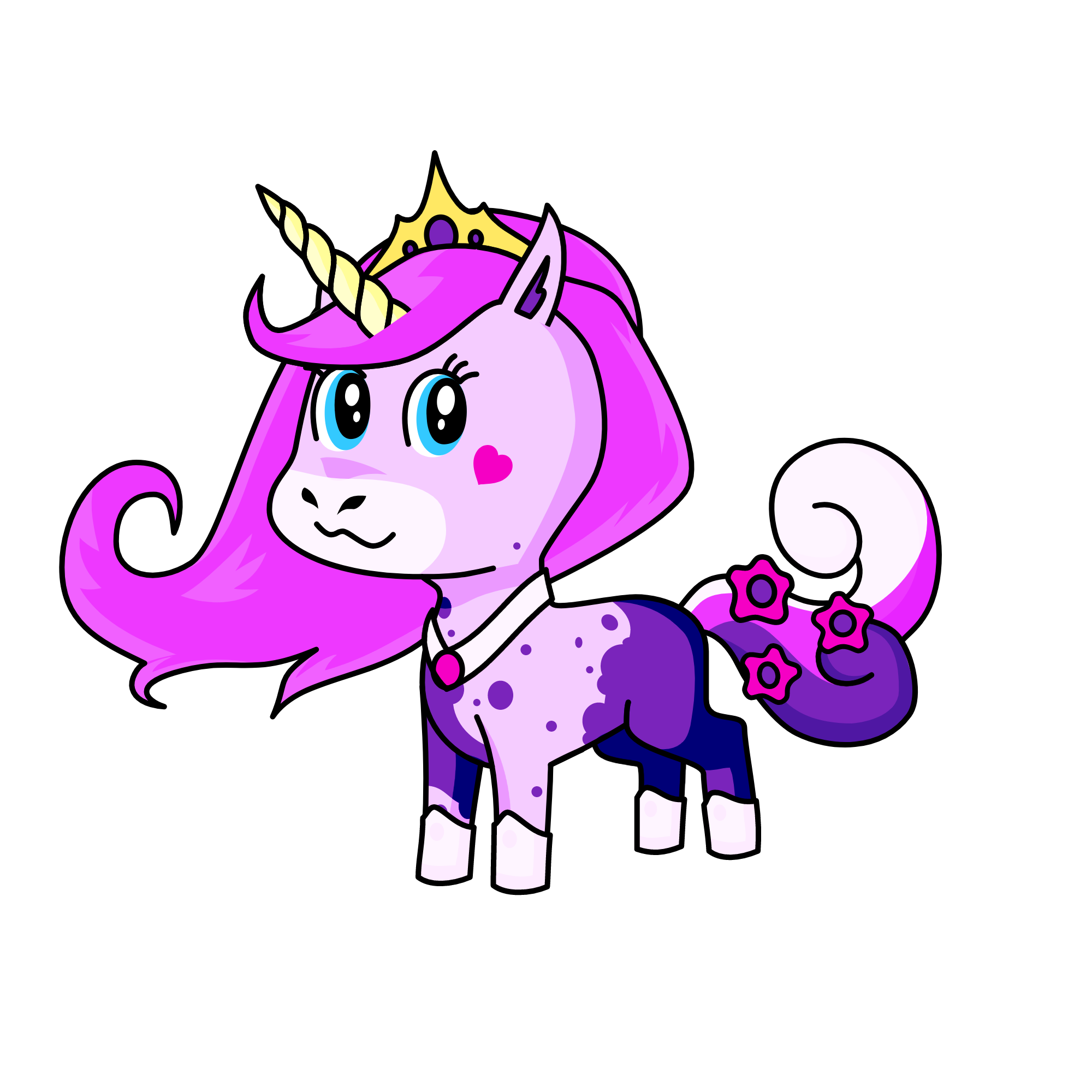 Princess Glitter-Gurl, the unicorn
