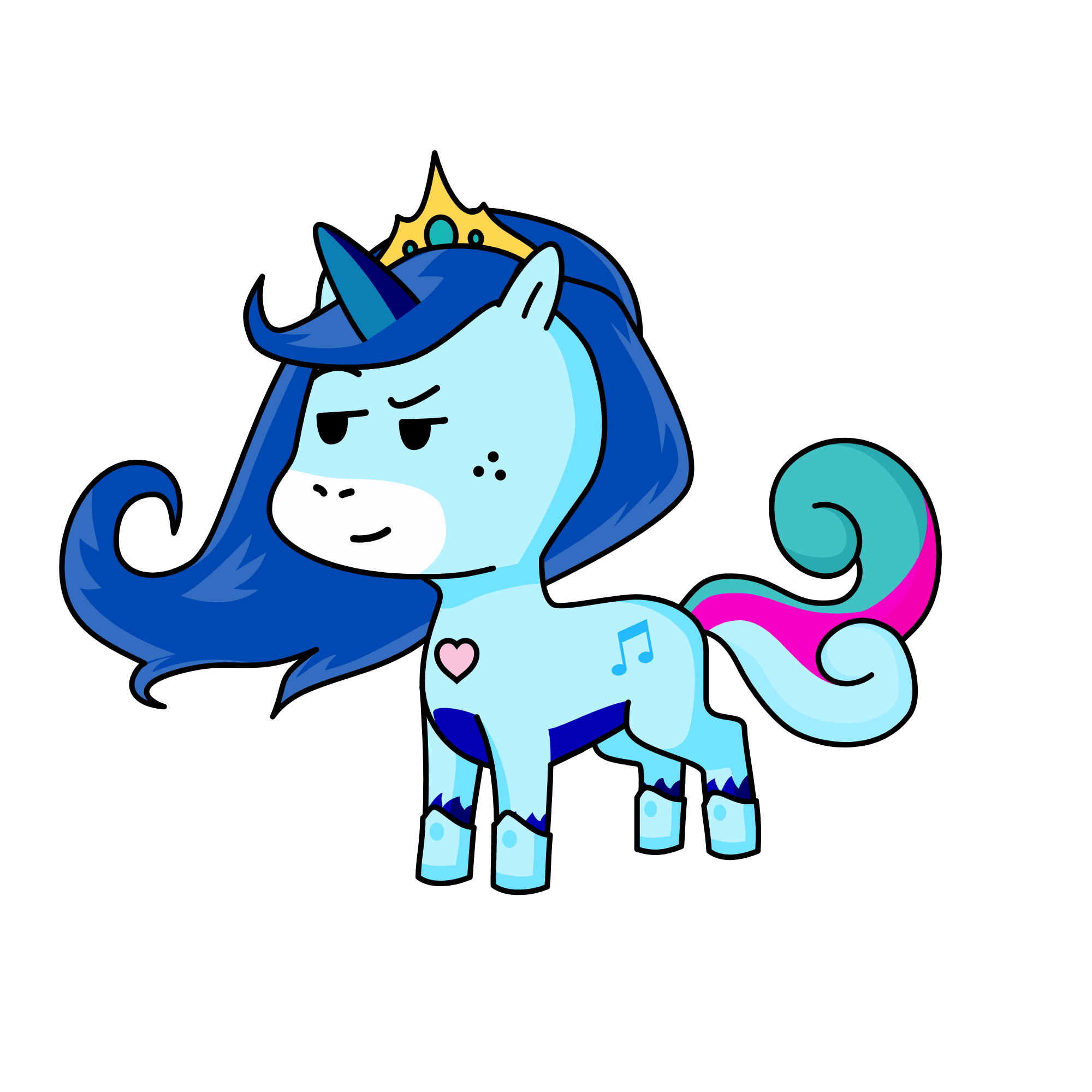 Snow, the unicorn